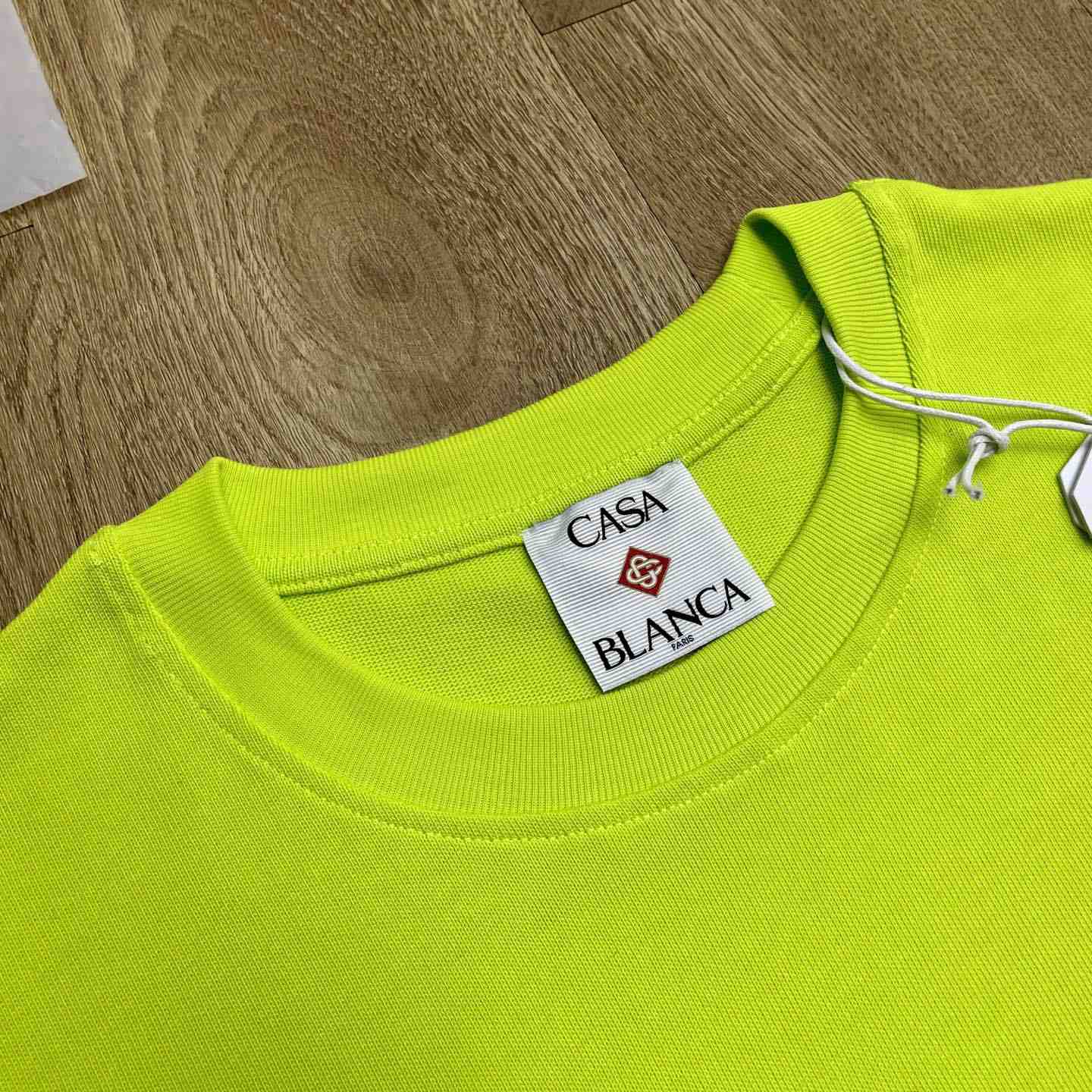 Casablanca Logo-patch Cotton T-shirt   C1079 - DopestKickz