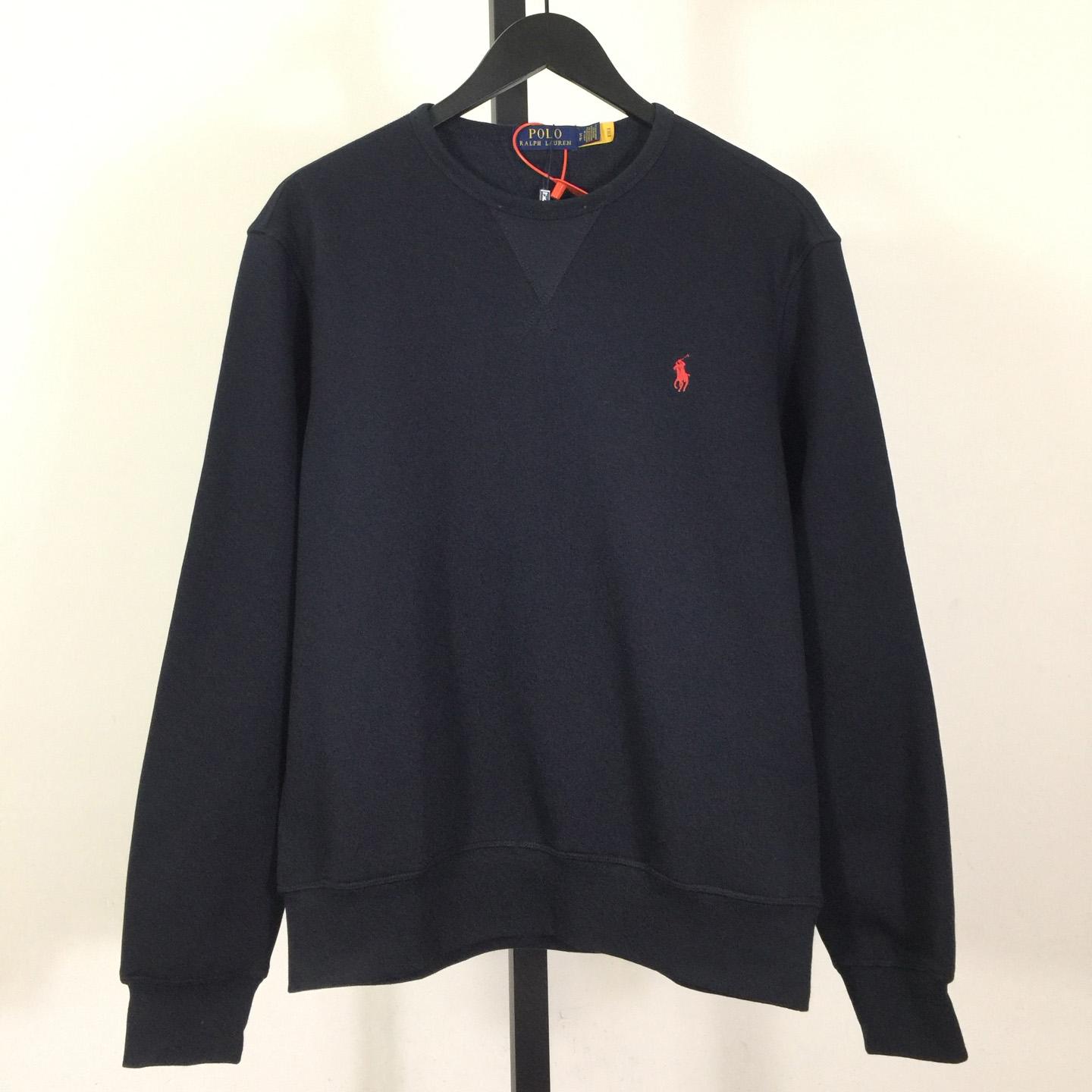 Ralph Lauren navy-blue Cotton-blend Crewneck - DopestKickz