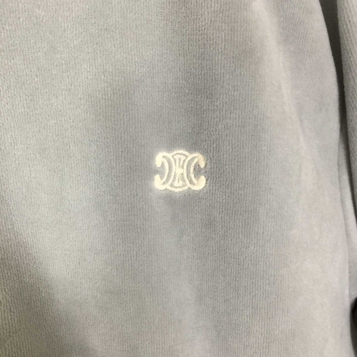Celine Teddy Tracksuit Jacket In Velvet Jersey - DopestKickz