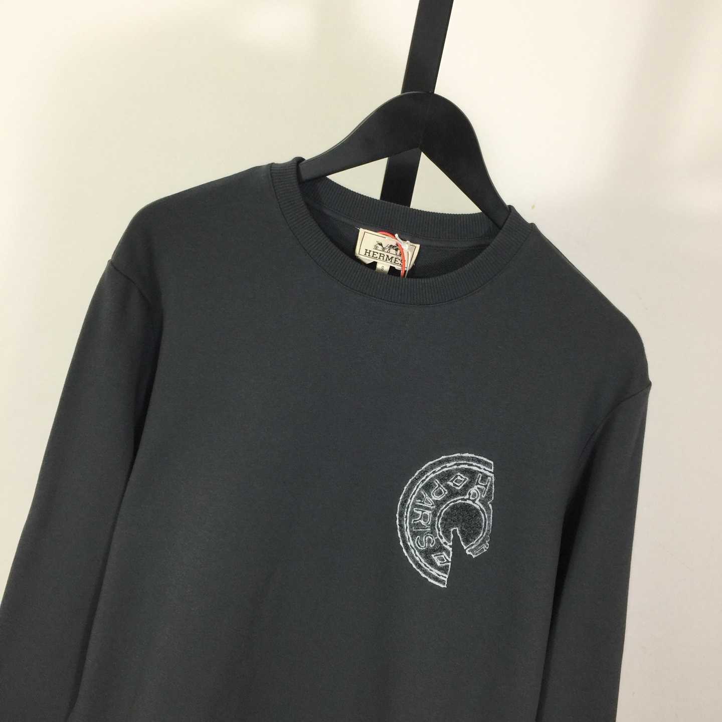 Hermes Crew-neck Embroidered Sweatshirt - DopestKickz