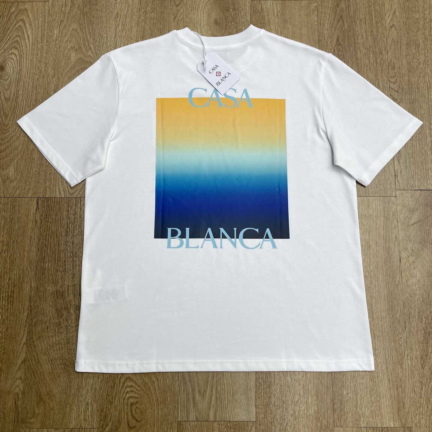 Casablanca Gradient Square Short Sleeve T-Shirt   C1102 - DopestKickz