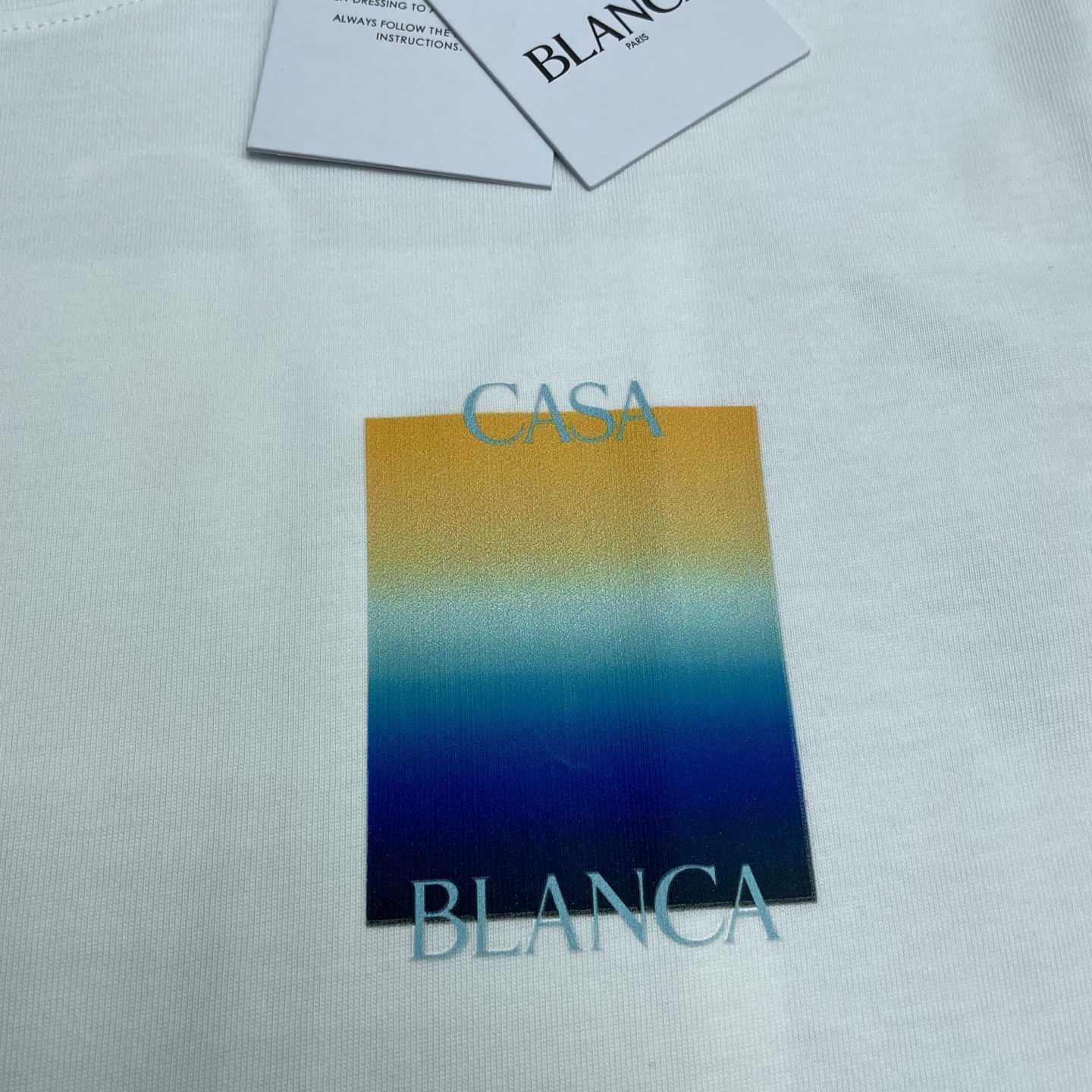 Casablanca Gradient Square Short Sleeve T-Shirt   C1102 - DopestKickz