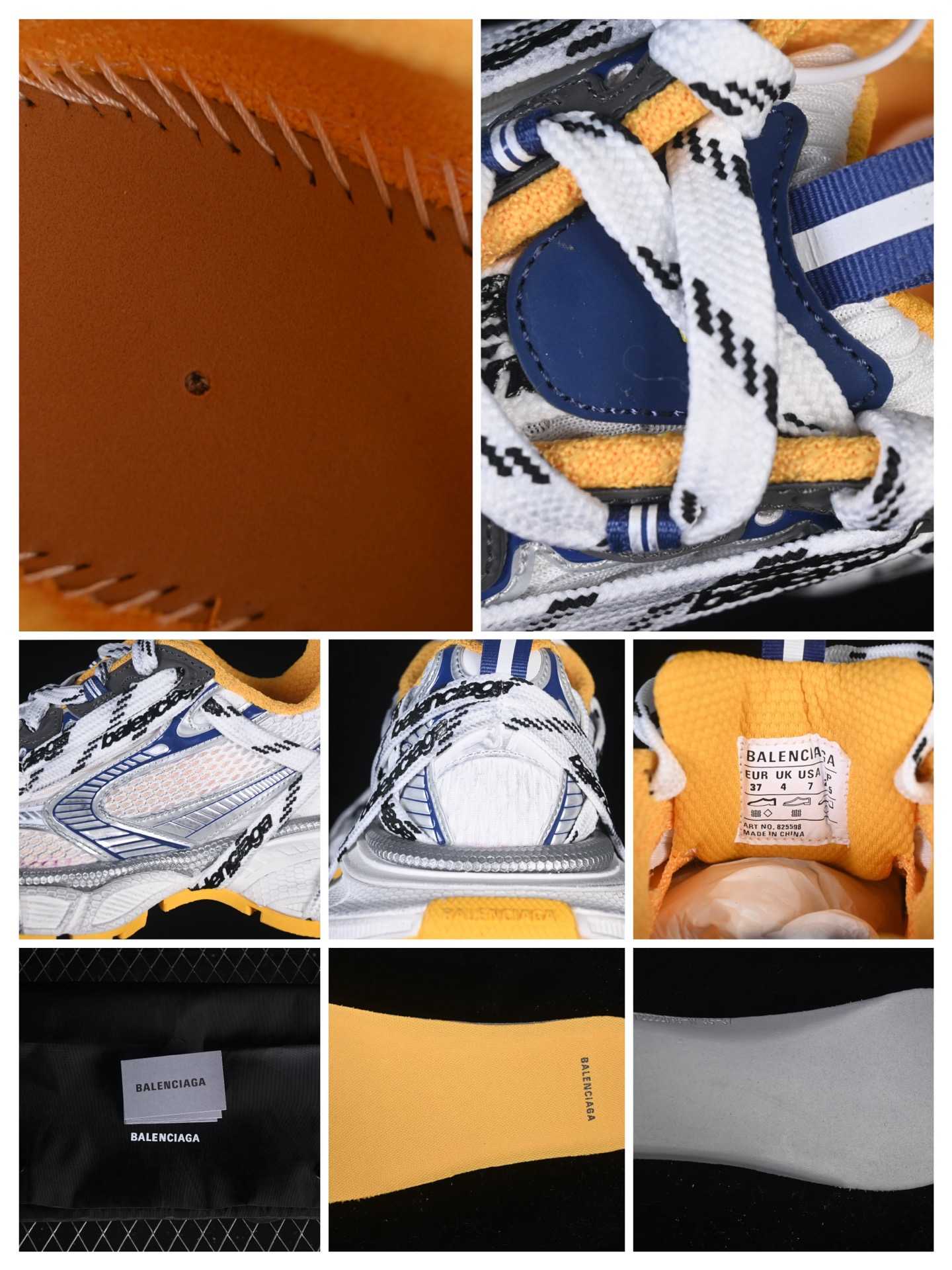  Balenciaga 3XL “White Yellow” Mesh Lace-Up Sneaker - DopestKickz