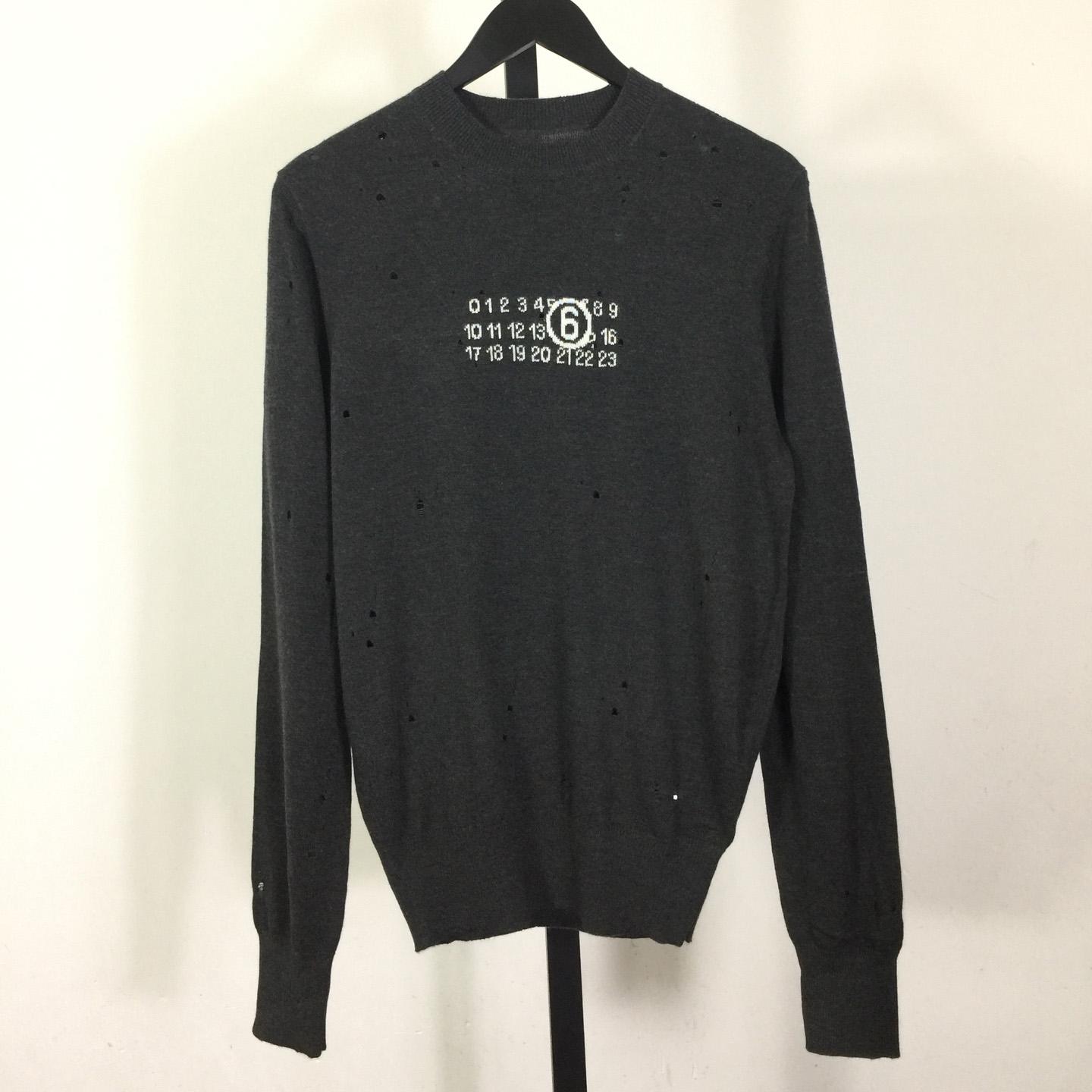 MM6 Maison Margiela Numbers-motif Sweater - DopestKickz