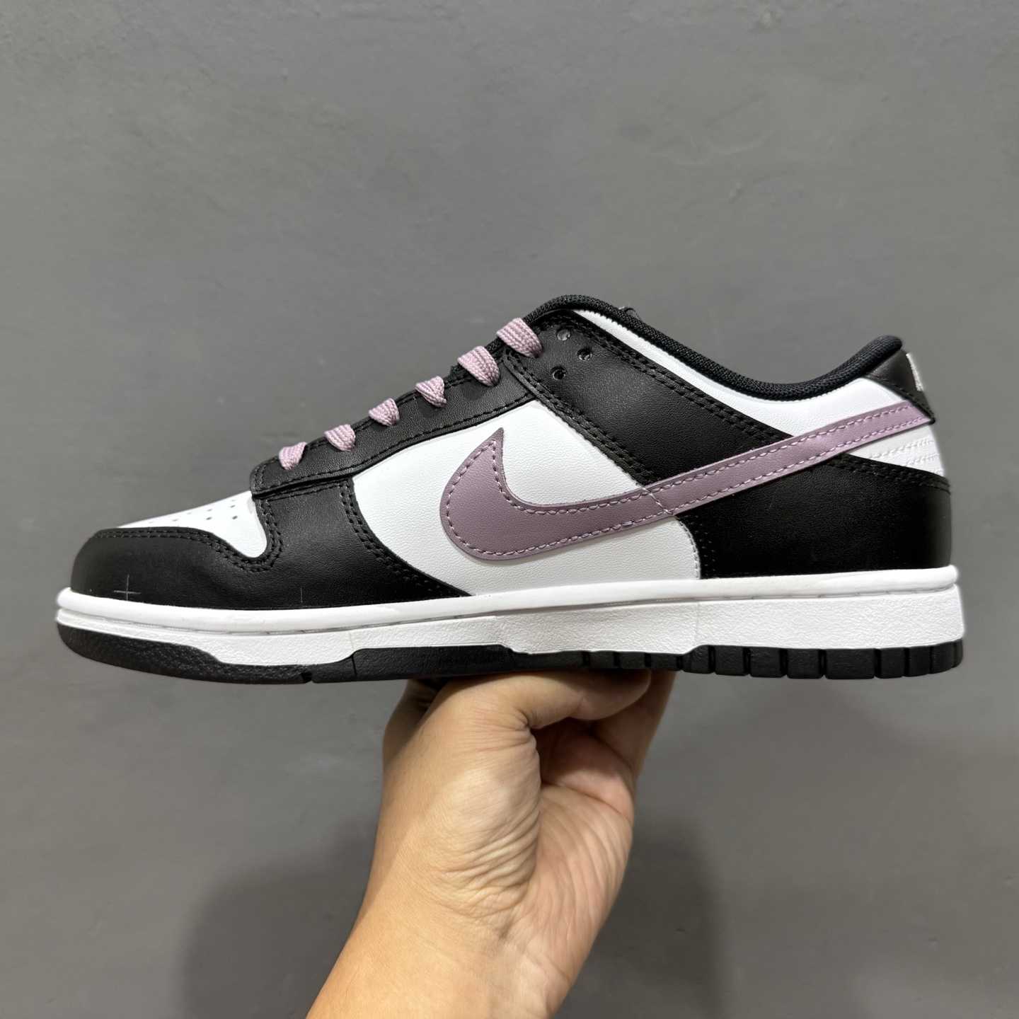 Nike SB Dunk Low Black/White with Purple Swoosh Casual Skate Shoes DD1391-100 - DopestKickz