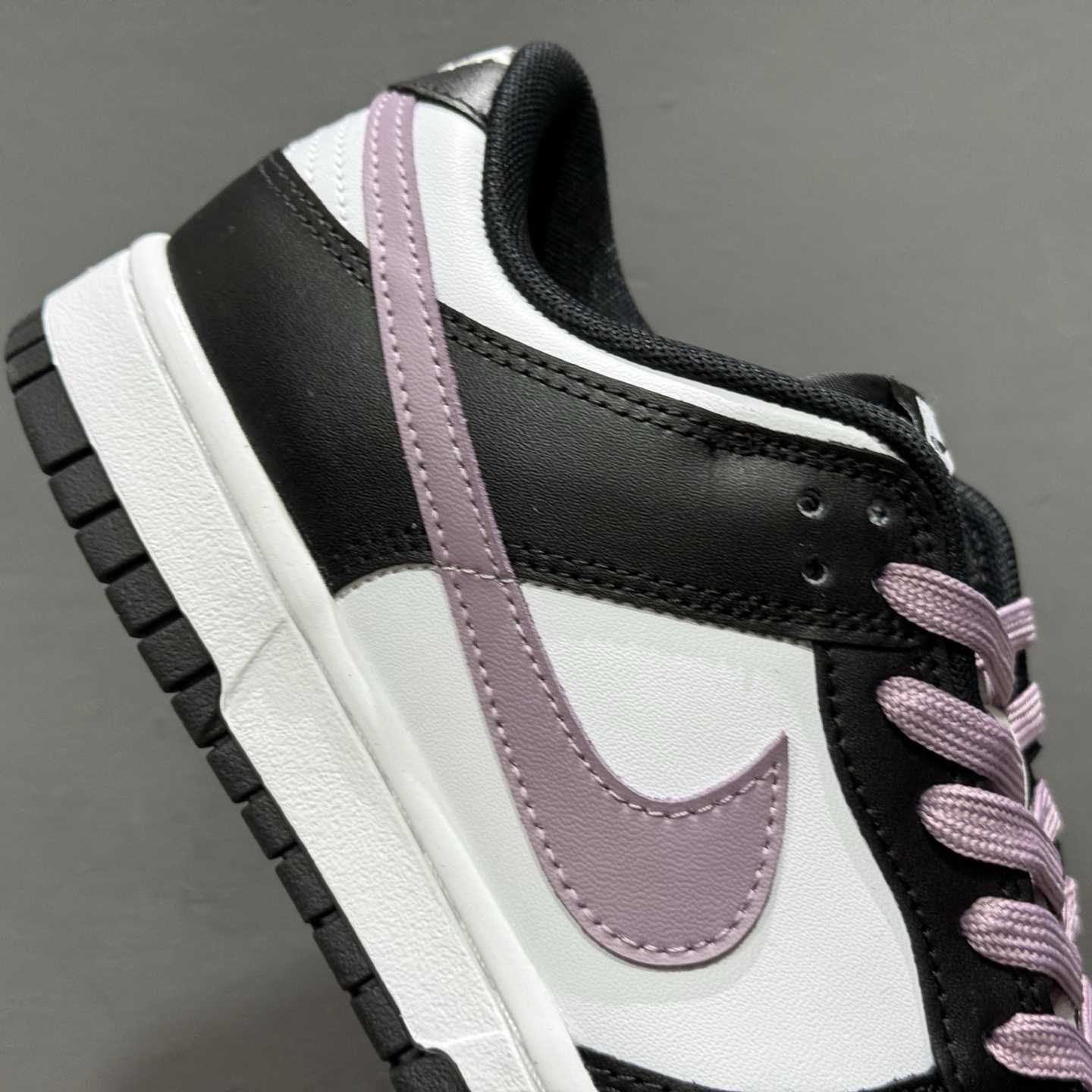 Nike SB Dunk Low Black/White with Purple Swoosh Casual Skate Shoes DD1391-100 - DopestKickz