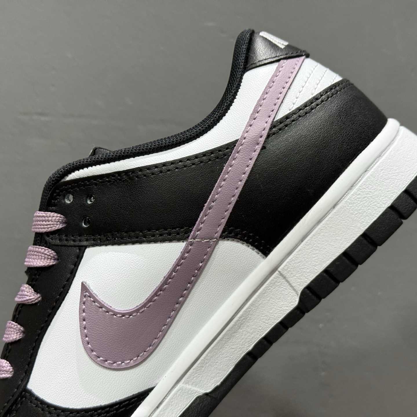 Nike SB Dunk Low Black/White with Purple Swoosh Casual Skate Shoes DD1391-100 - DopestKickz