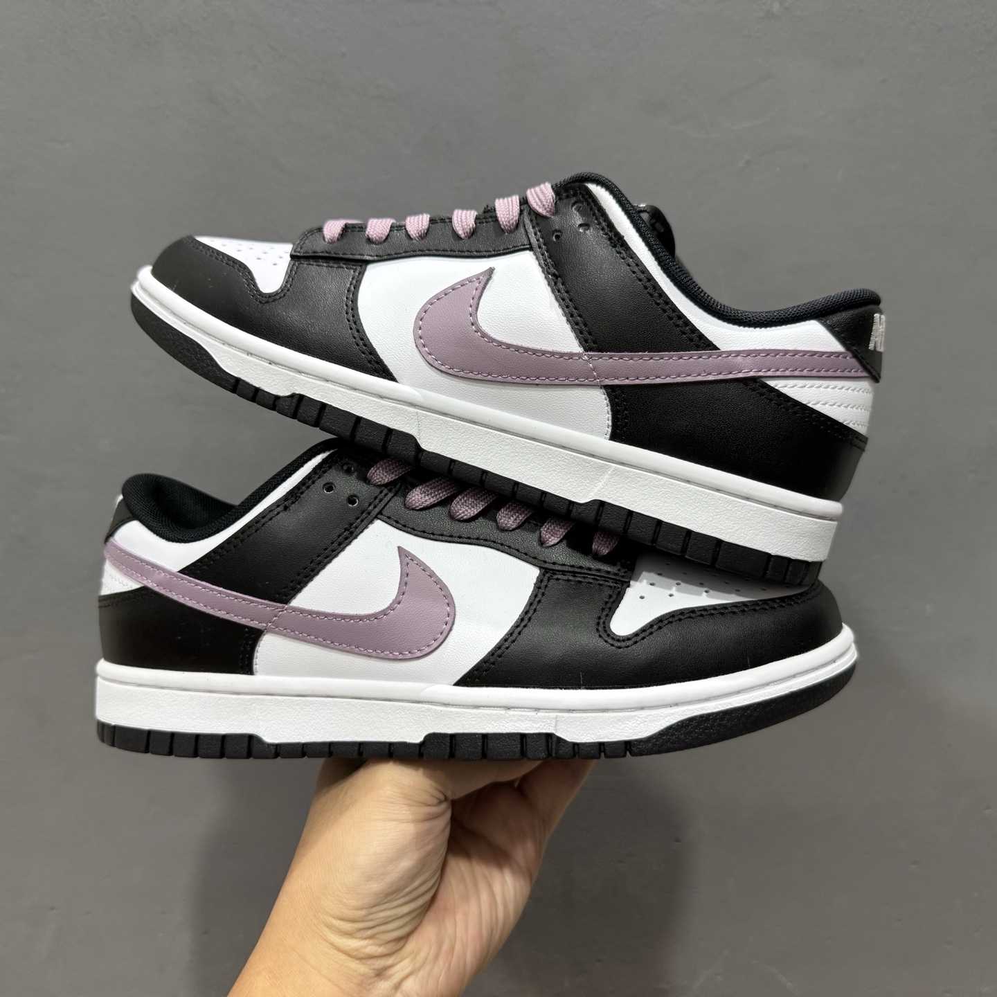 Nike SB Dunk Low Black/White with Purple Swoosh Casual Skate Shoes DD1391-100 - DopestKickz