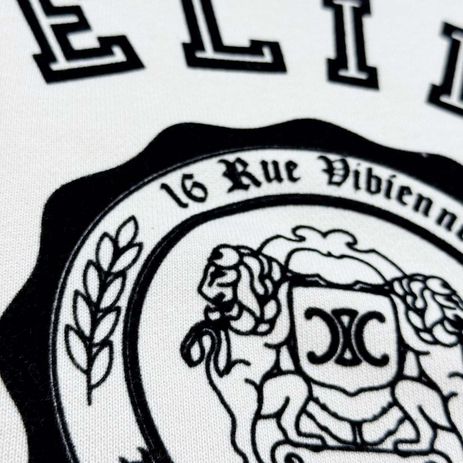 Celine Blason Loose Sweatshirt In Cotton Fleece - DopestKickz