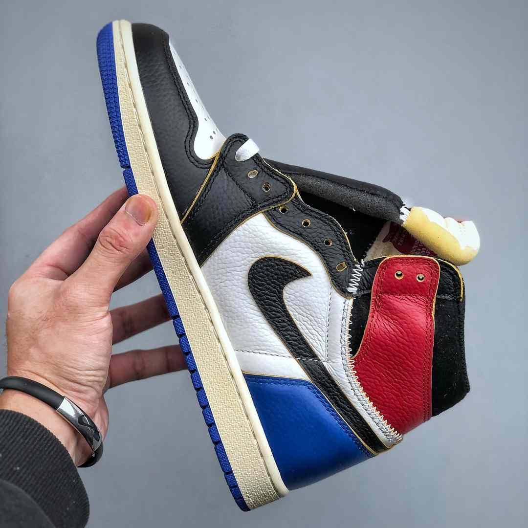 Union LA x Fragment Design x Air Jordan 1 High OG “Black White Blue” IO7847-002 - DopestKickz