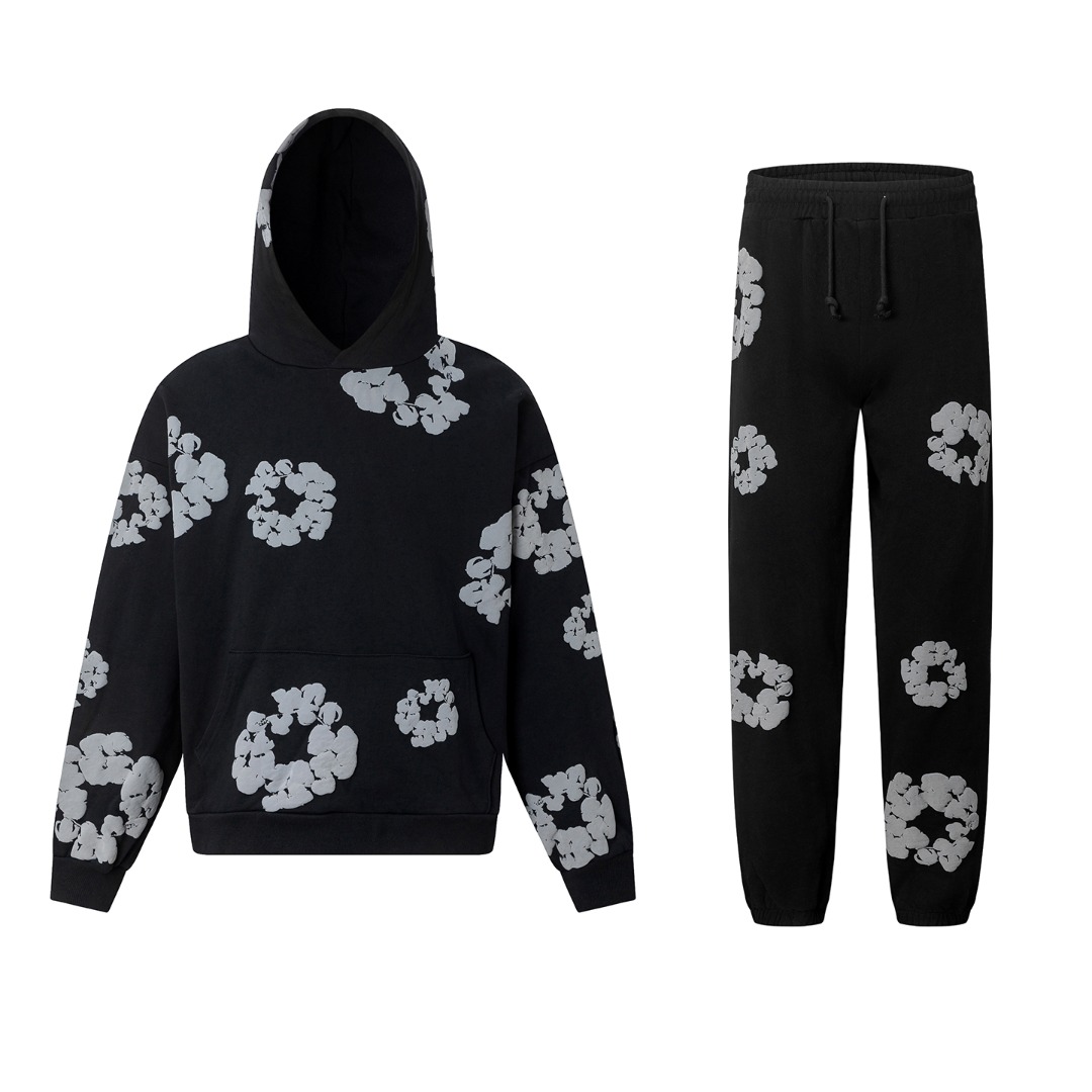 Denim Tears Cotton Hoodie And Sweatpant - DopestKickz