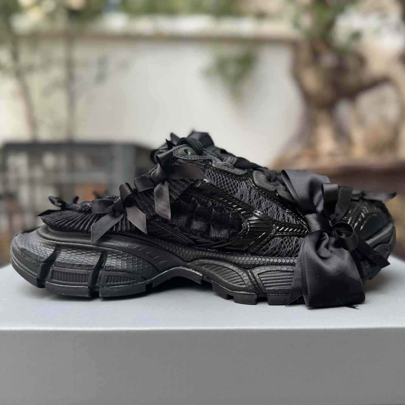 Balenciaga 3XL Mule “Black” Distressed Closed-Toe Half Slip-On Sneaker  - DopestKickz