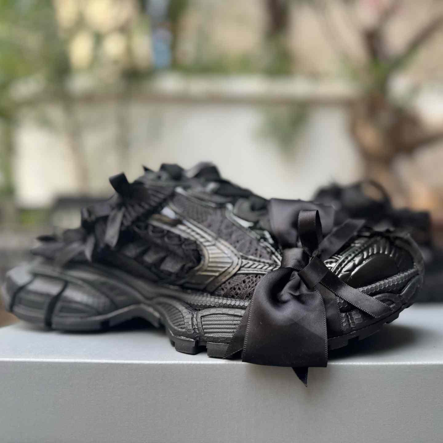 Balenciaga 3XL Mule “Black” Distressed Closed-Toe Half Slip-On Sneaker  - DopestKickz