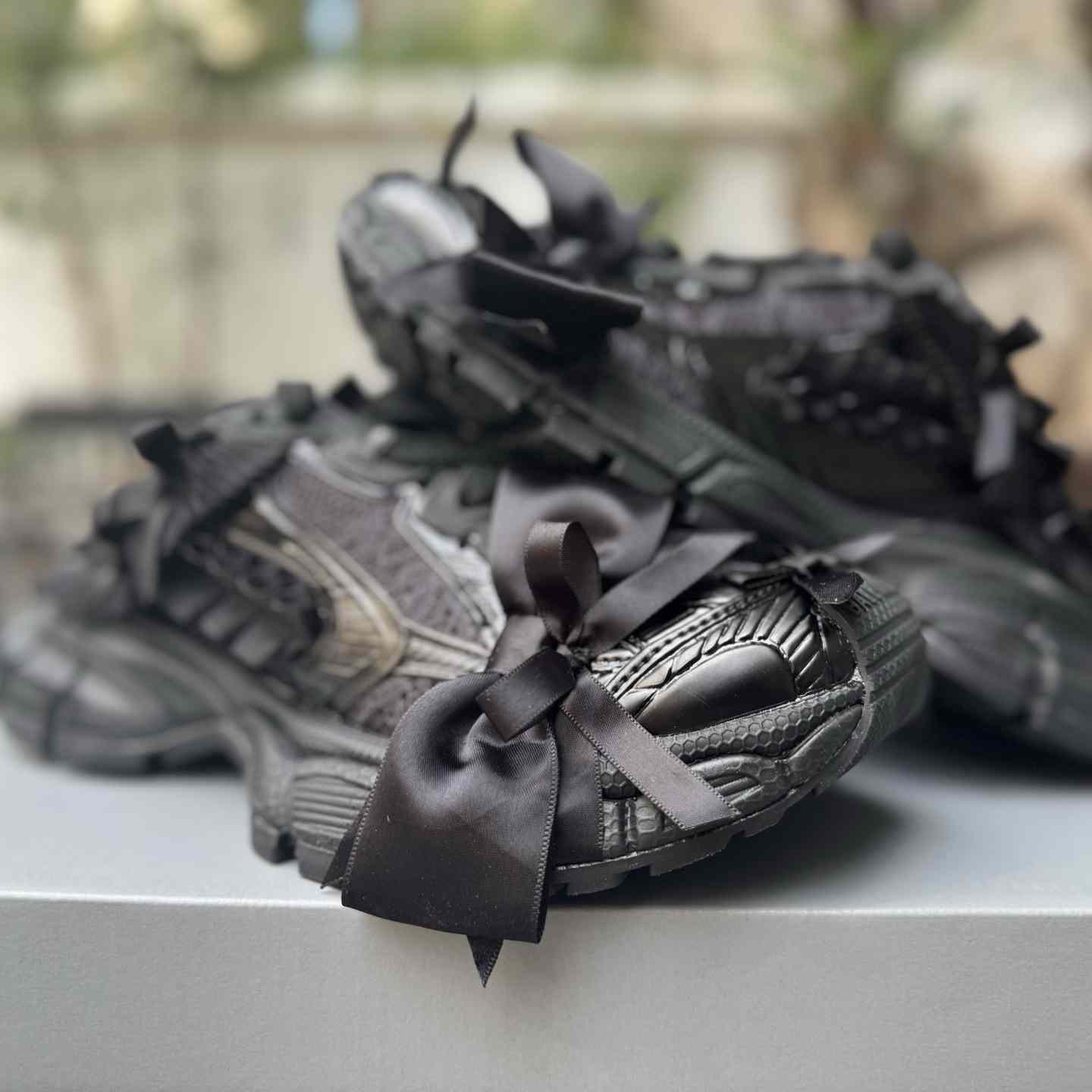 Balenciaga 3XL Mule “Black” Distressed Closed-Toe Half Slip-On Sneaker  - DopestKickz