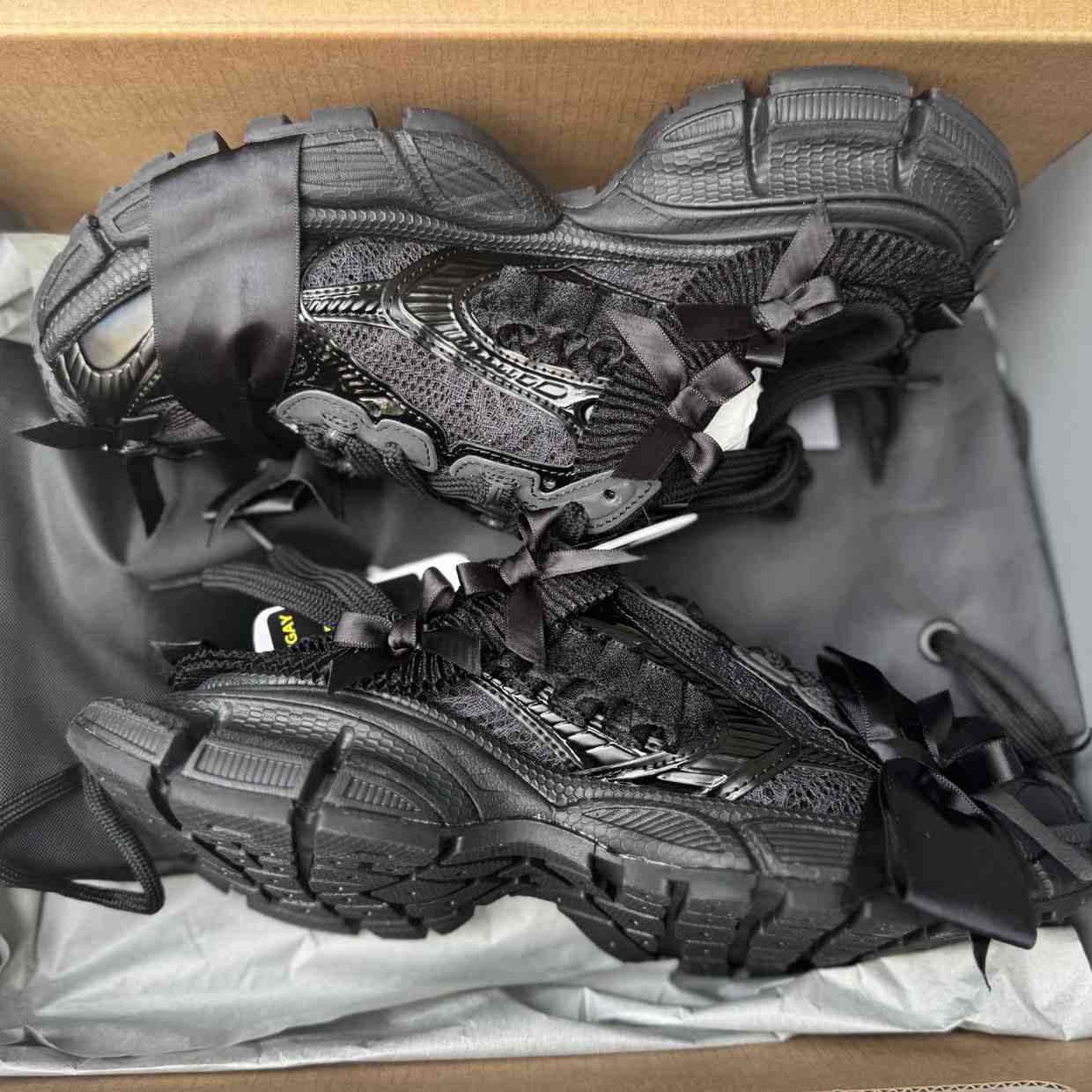 Balenciaga 3XL Mule “Black” Distressed Closed-Toe Half Slip-On Sneaker  - DopestKickz