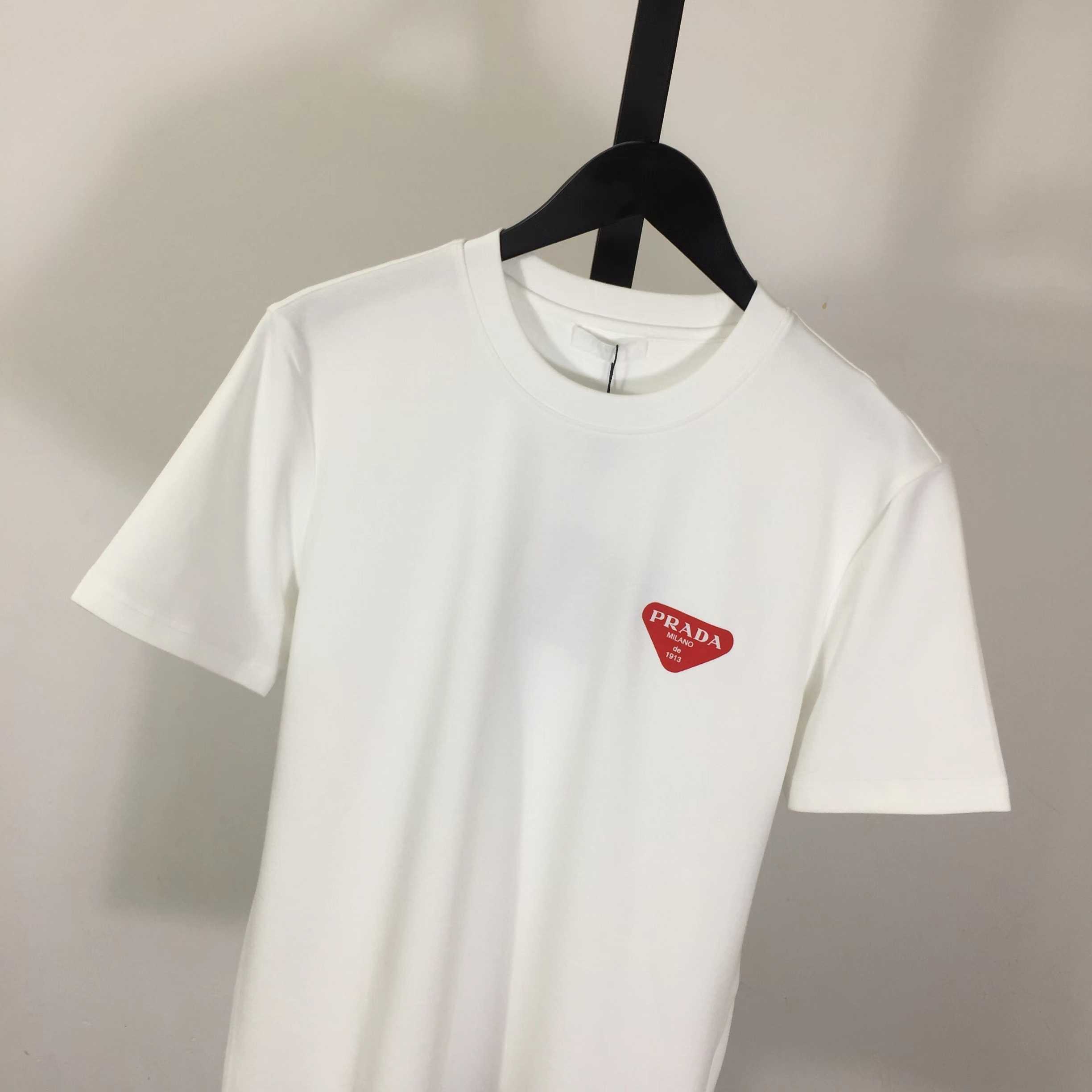 Prada Logo Cotton Tee - DopestKickz
