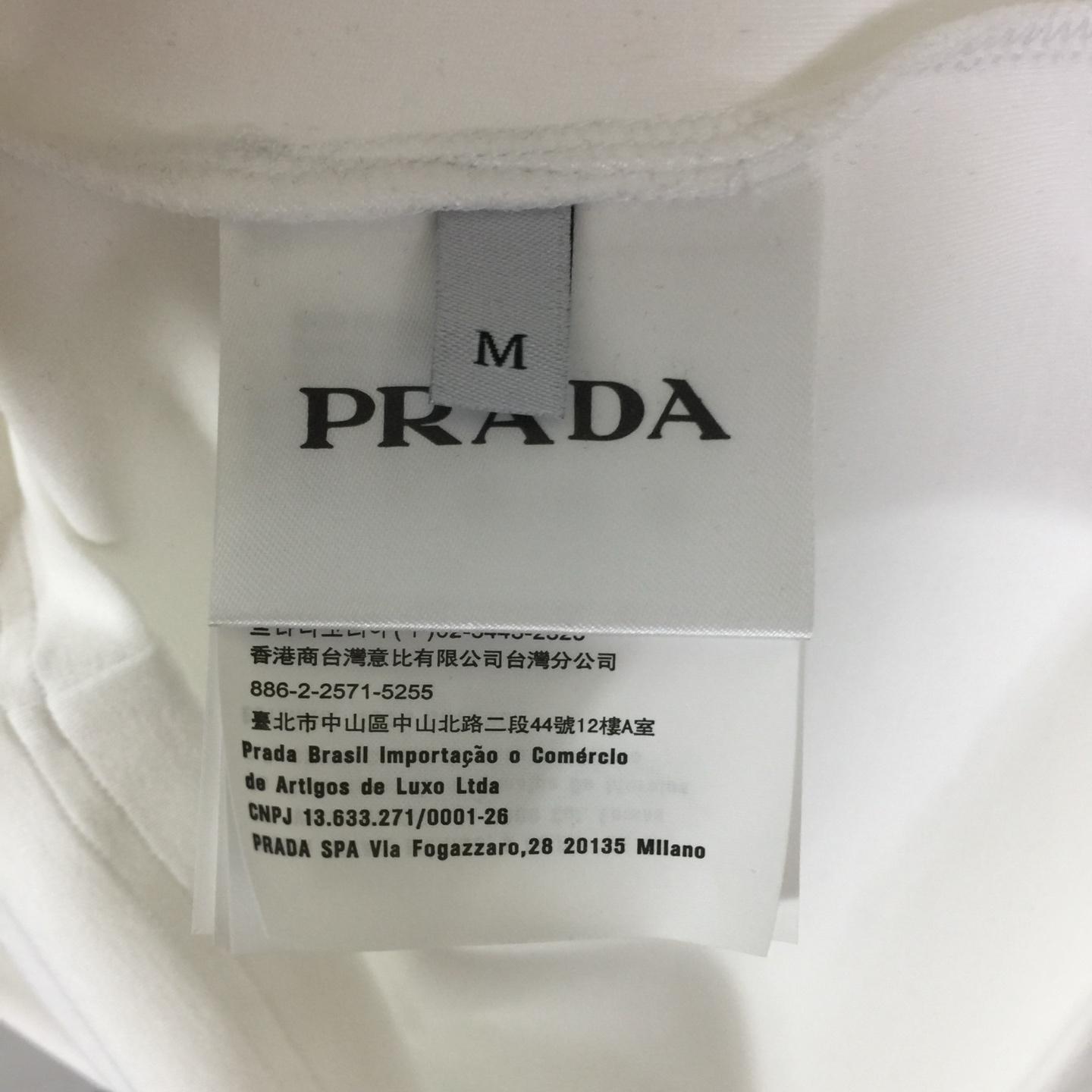 Prada Logo Cotton Tee - DopestKickz