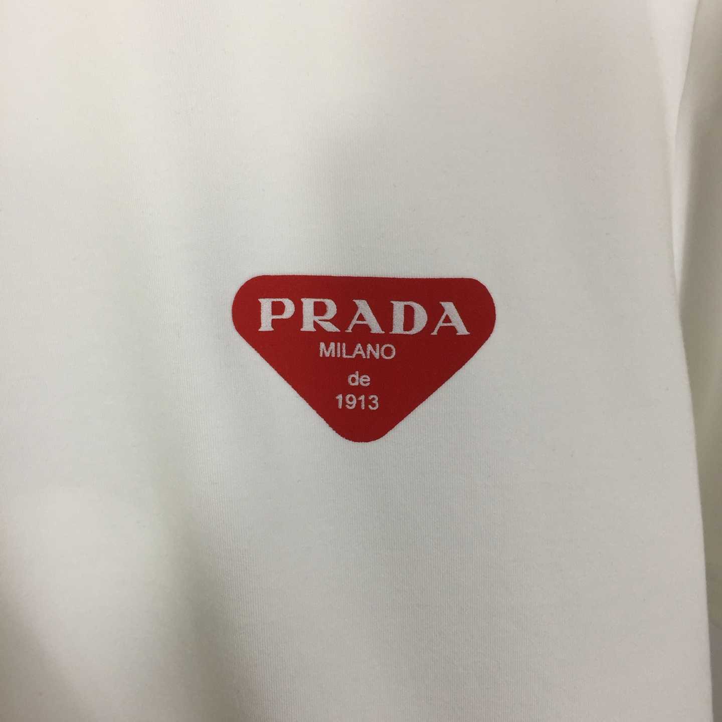 Prada Logo Cotton Tee - DopestKickz
