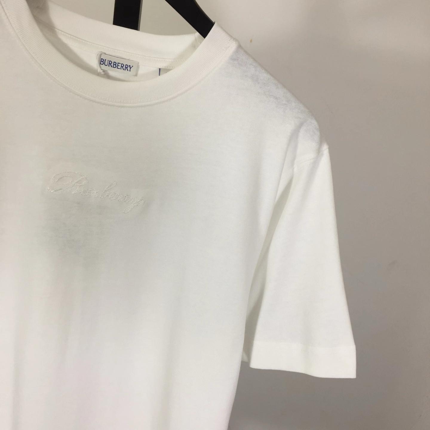 Burberry Check Cursive Logo Cotton T-shirt - DopestKickz