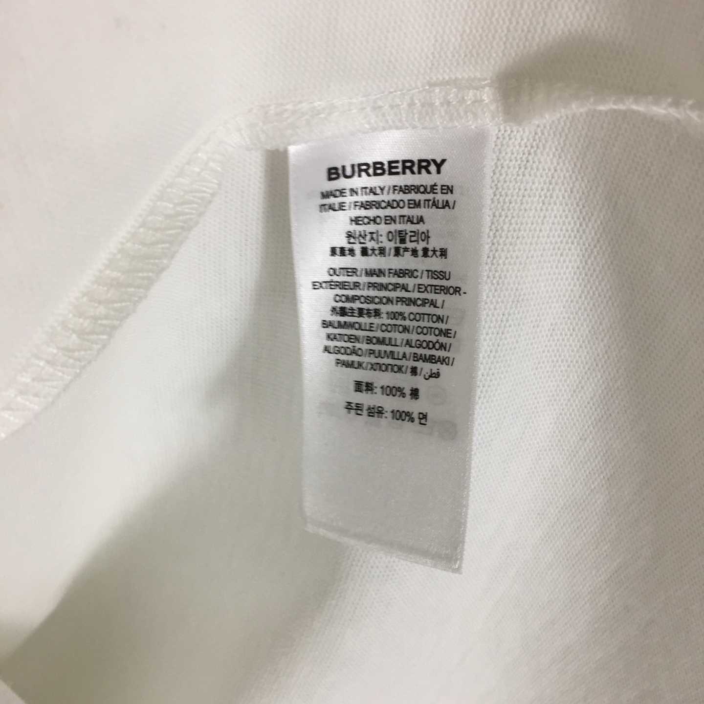 Burberry Check Cursive Logo Cotton T-shirt - DopestKickz