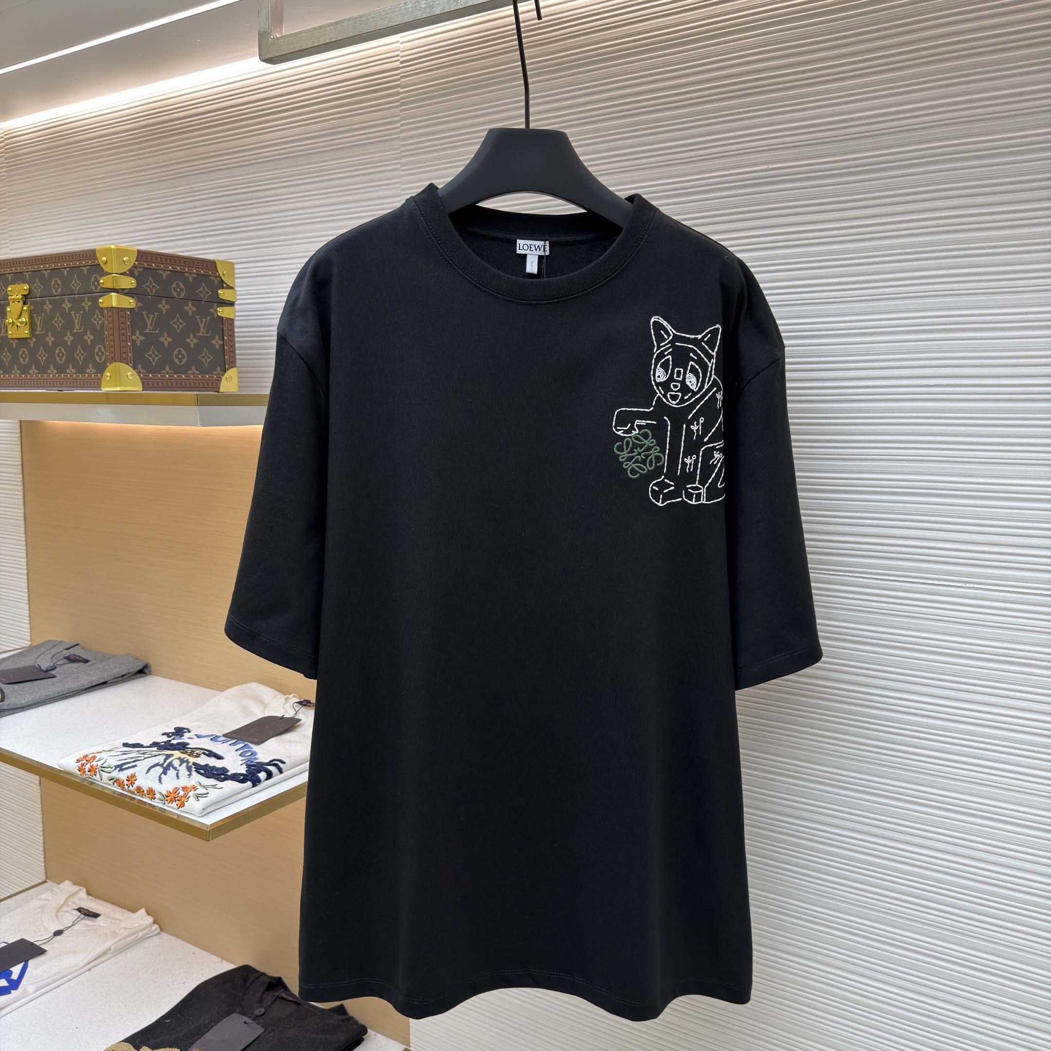 Loewe Loose fit T-shirt In Cotton - DopestKickz