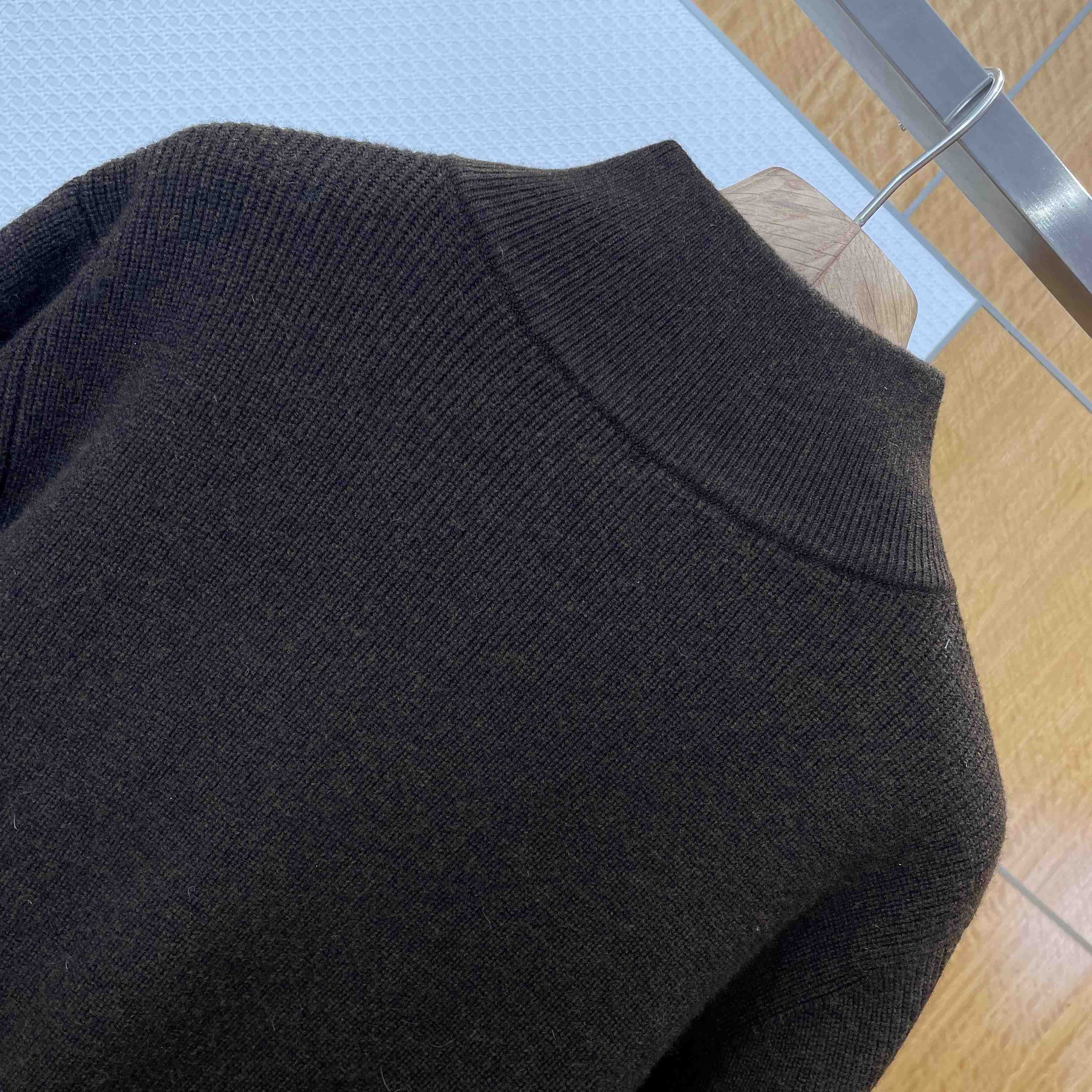 Celine Triomphe Trucker Sweater In Ribbed Wool - DopestKickz