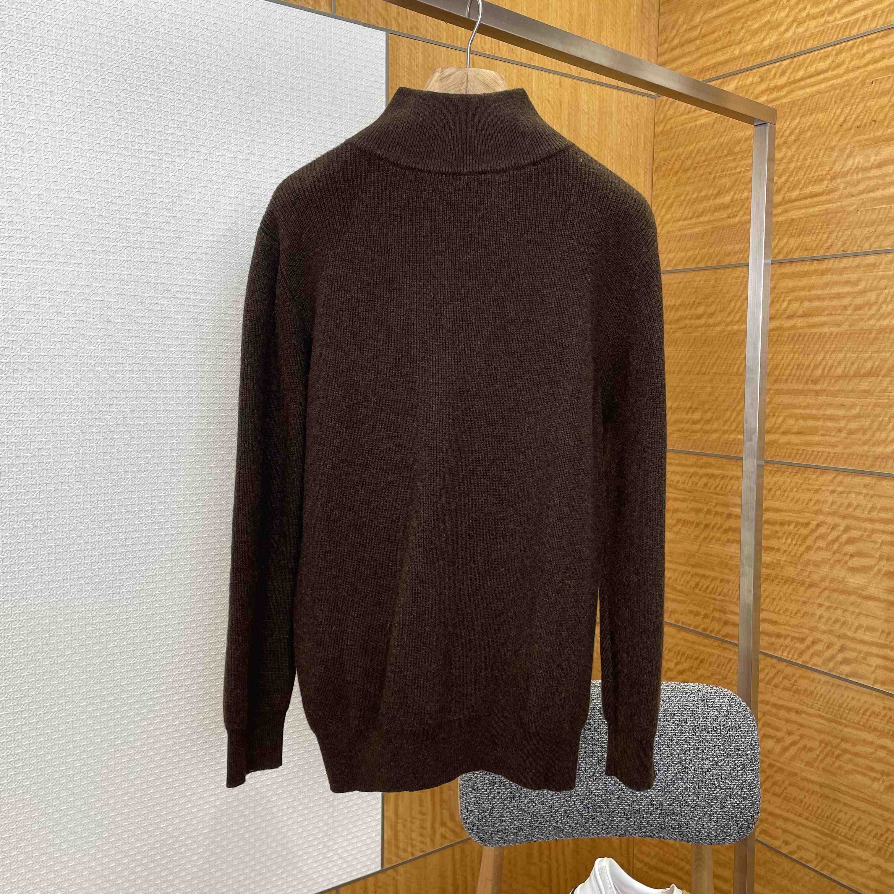 Celine Triomphe Trucker Sweater In Ribbed Wool - DopestKickz