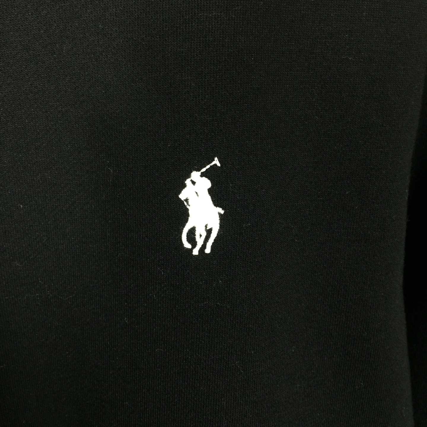 Ralph Lauren Black Cotton-blend Crewneck - DopestKickz