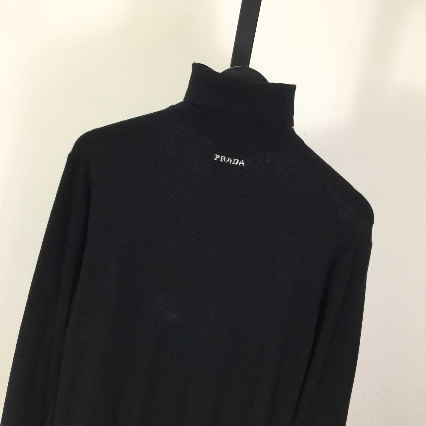Prada Black Wool Turtleneck - DopestKickz