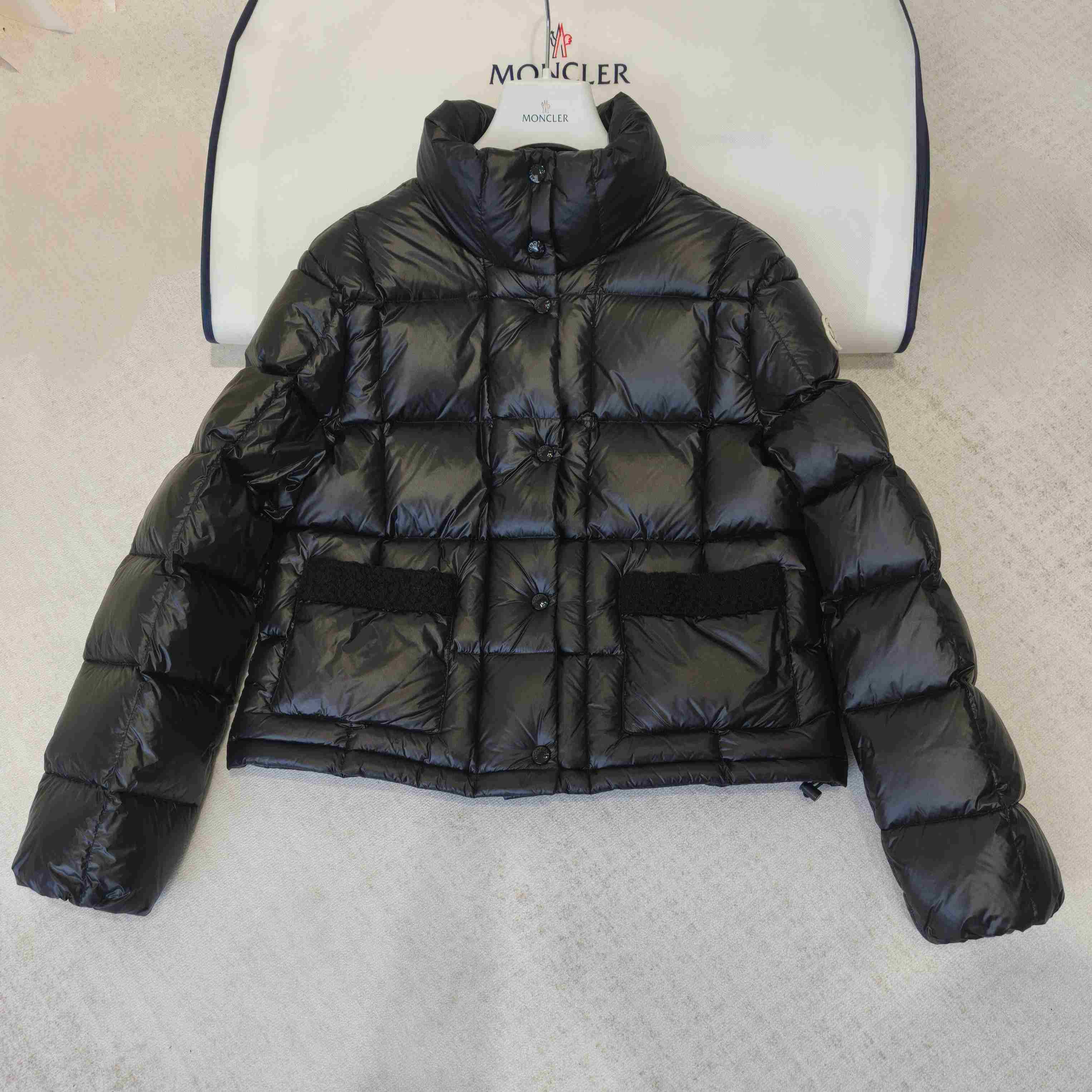 Moncler Jarcieu Braided Trim Short Down Jacket  - DopestKickz