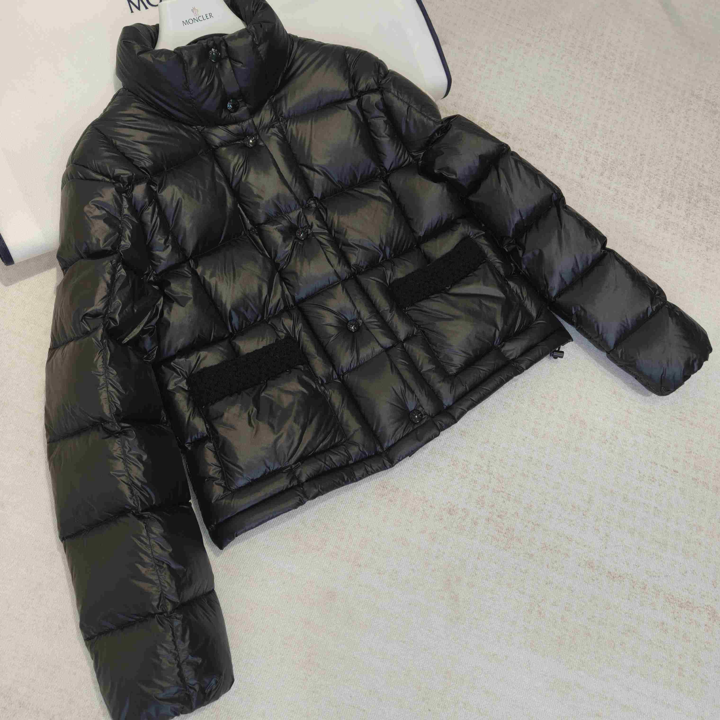 Moncler Jarcieu Braided Trim Short Down Jacket  - DopestKickz