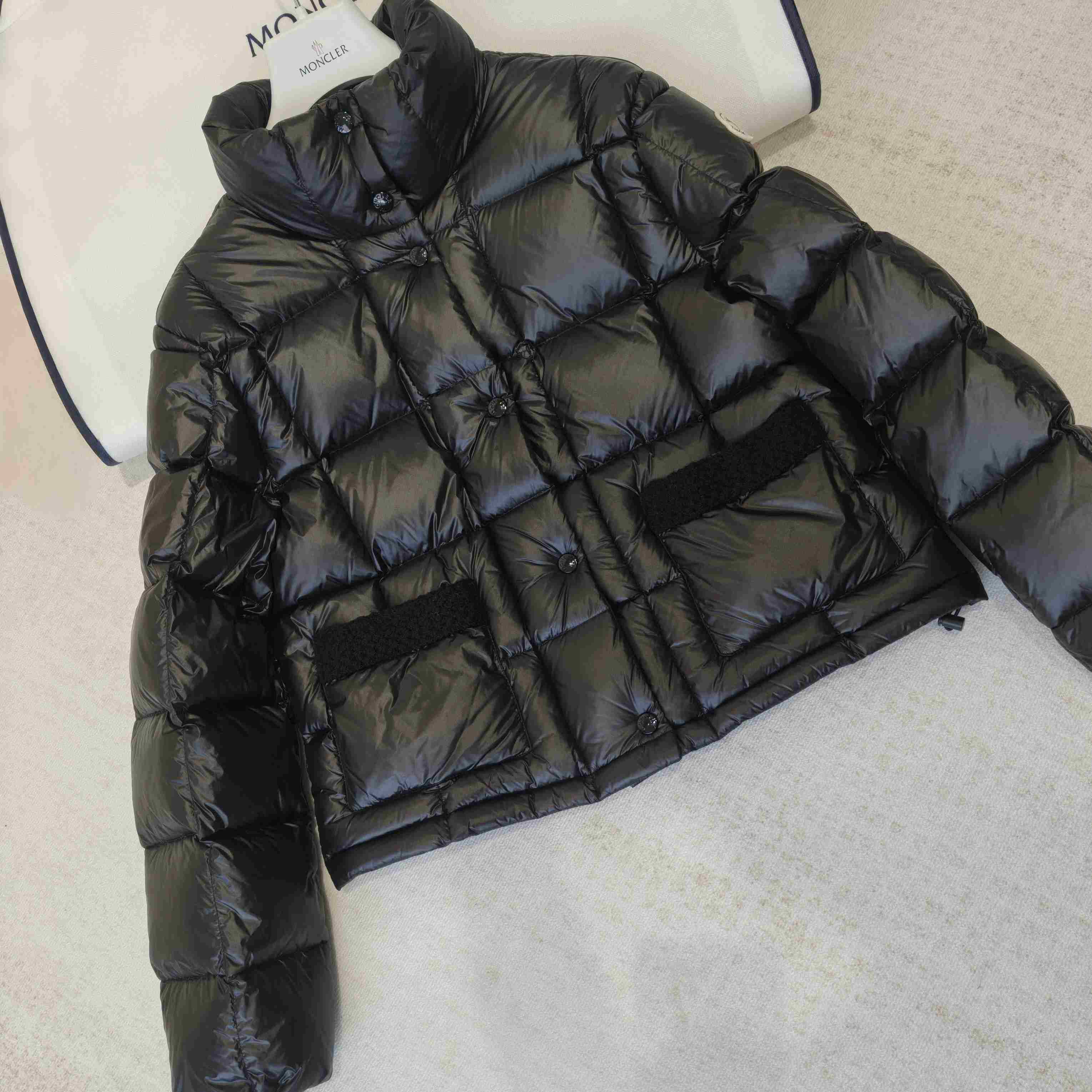 Moncler Jarcieu Braided Trim Short Down Jacket  - DopestKickz