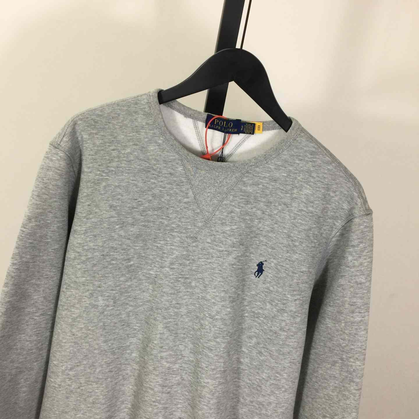 Ralph Lauren Grey Cotton-blend Crewneck - DopestKickz