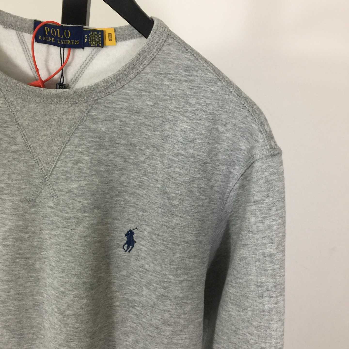 Ralph Lauren Grey Cotton-blend Crewneck - DopestKickz