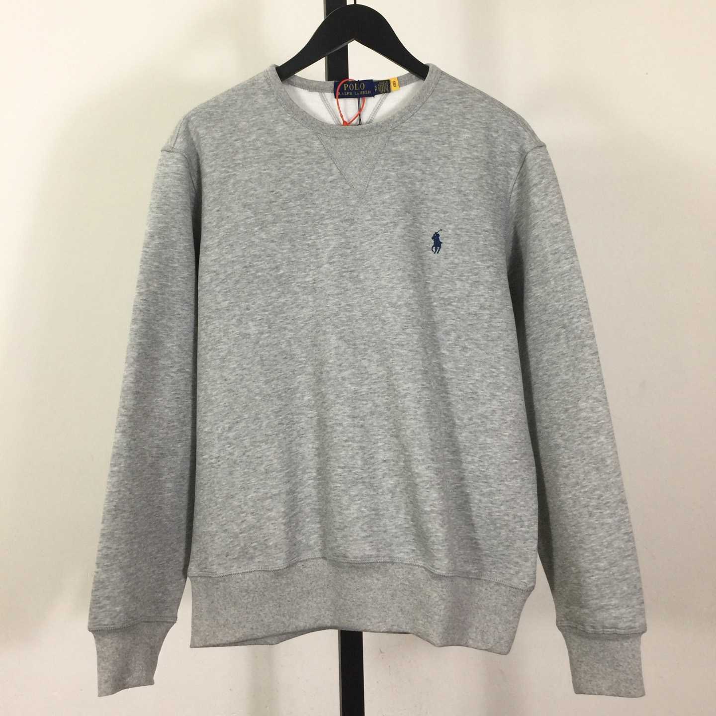 Ralph Lauren Grey Cotton-blend Crewneck - DopestKickz