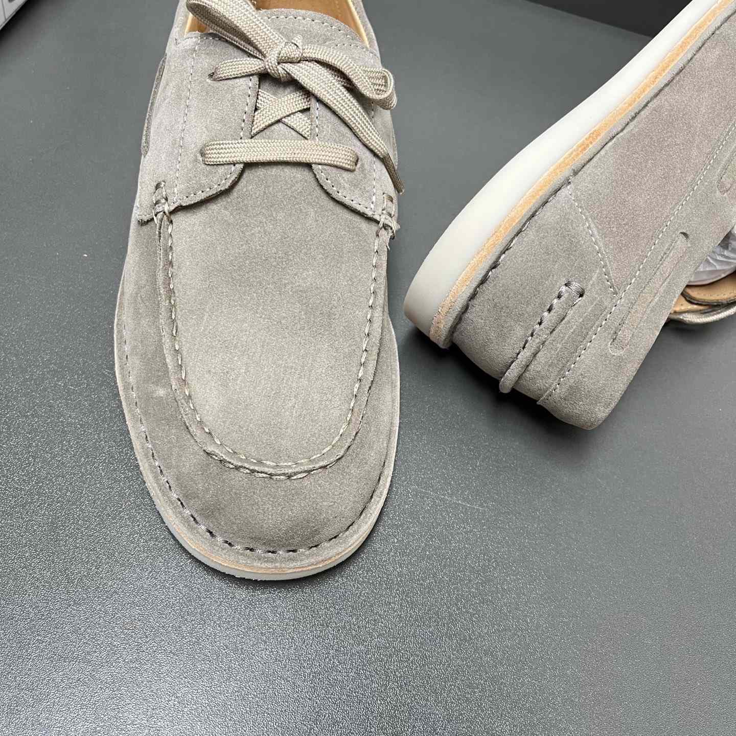 Prada Bleached Suede Loafers - DopestKickz