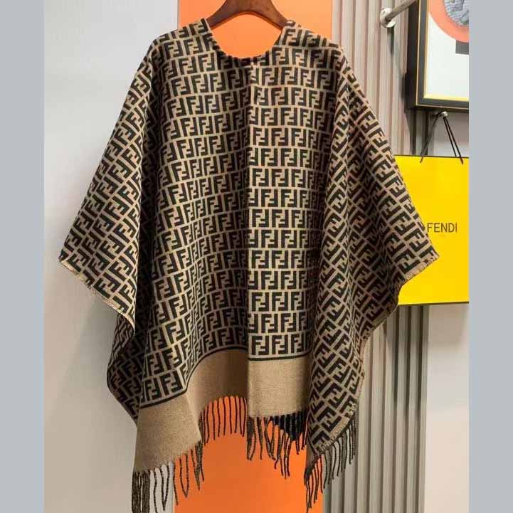 Fendi FF monogram poncho - DopestKickz