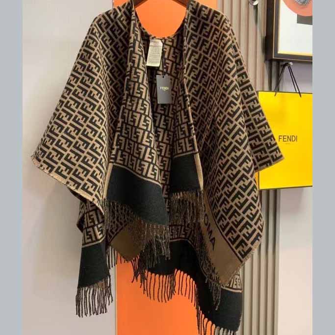 Fendi FF monogram poncho - DopestKickz