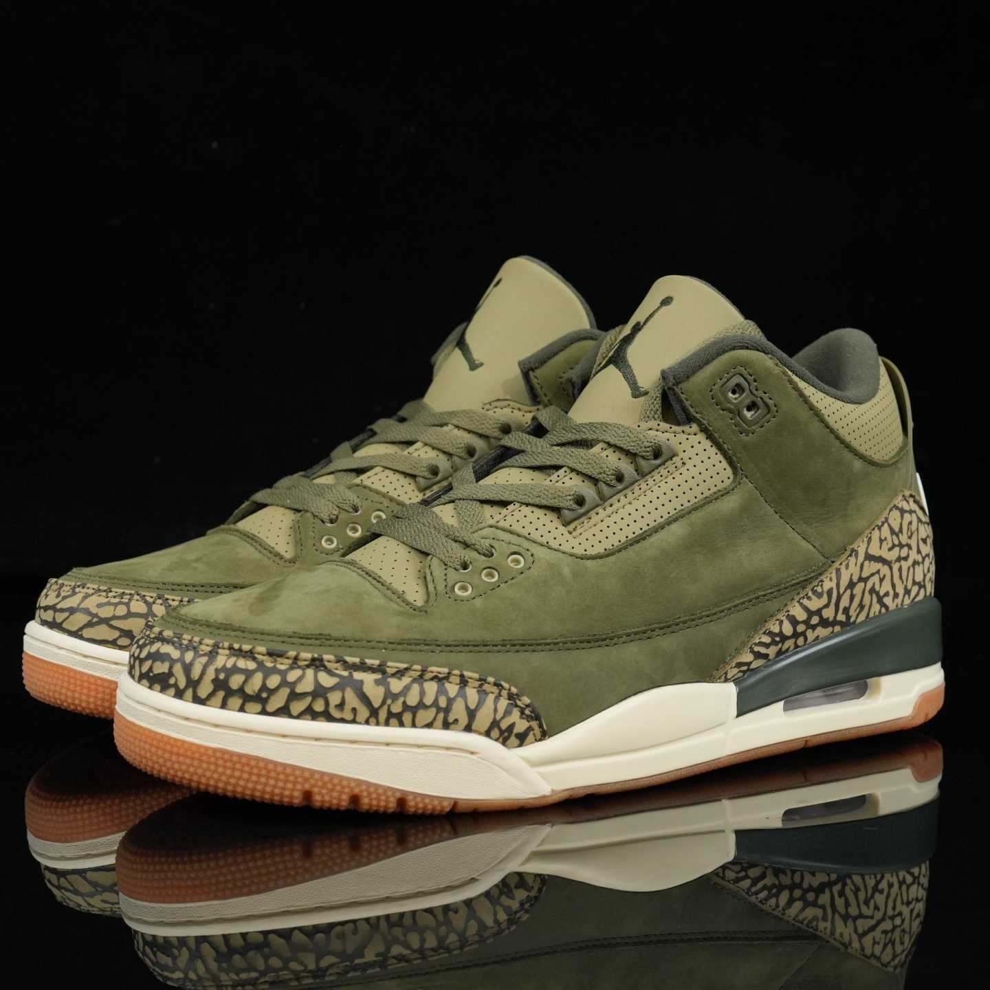 Air Jordan 3 “Medium Olive” Retro Lifestyle Sneakers DN3707-202 - DopestKickz