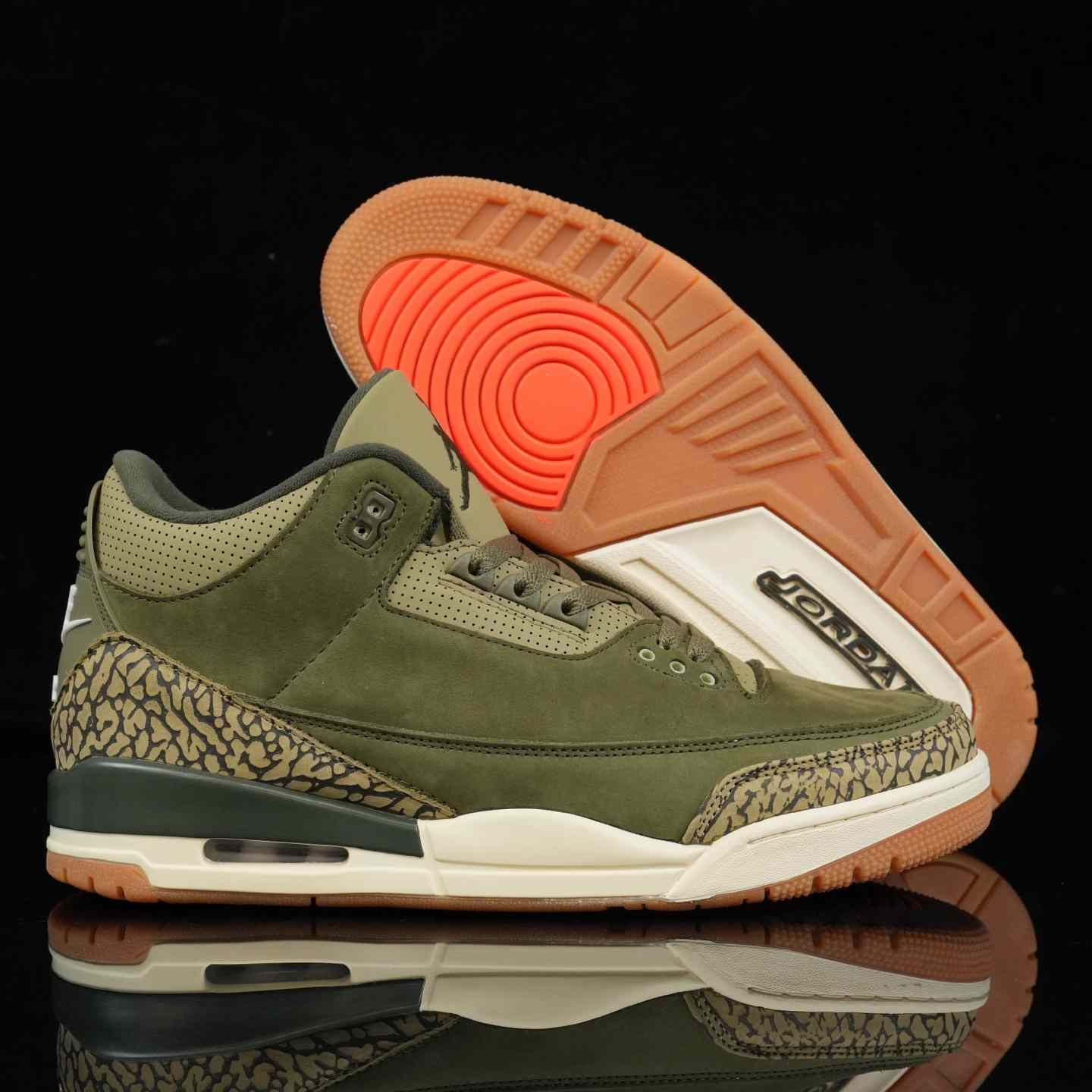 Air Jordan 3 “Medium Olive” Retro Lifestyle Sneakers DN3707-202 - DopestKickz