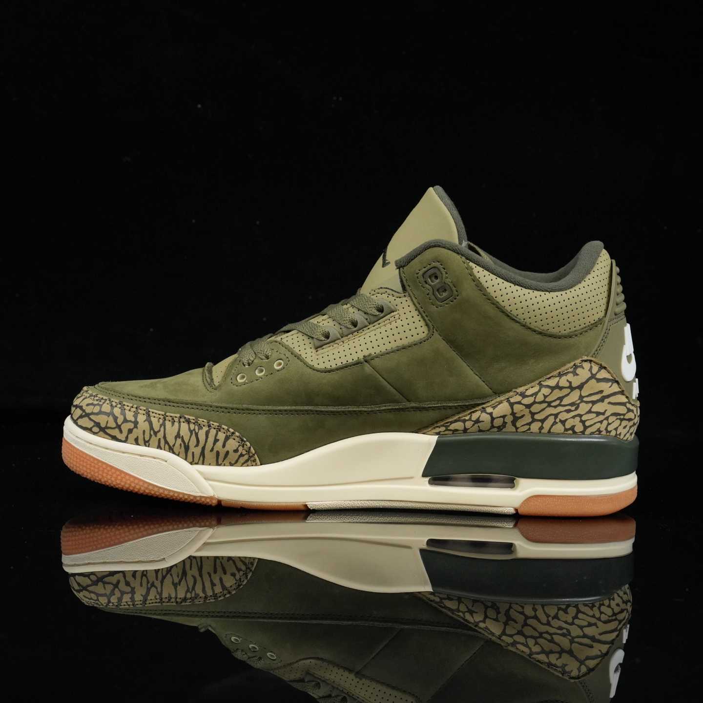 Air Jordan 3 “Medium Olive” Retro Lifestyle Sneakers DN3707-202 - DopestKickz