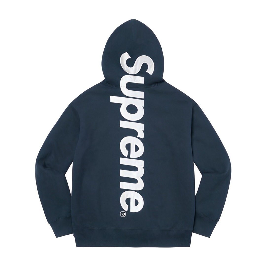 Supreme Satin Appliqué Hooded Sweatshirt - DopestKickz
