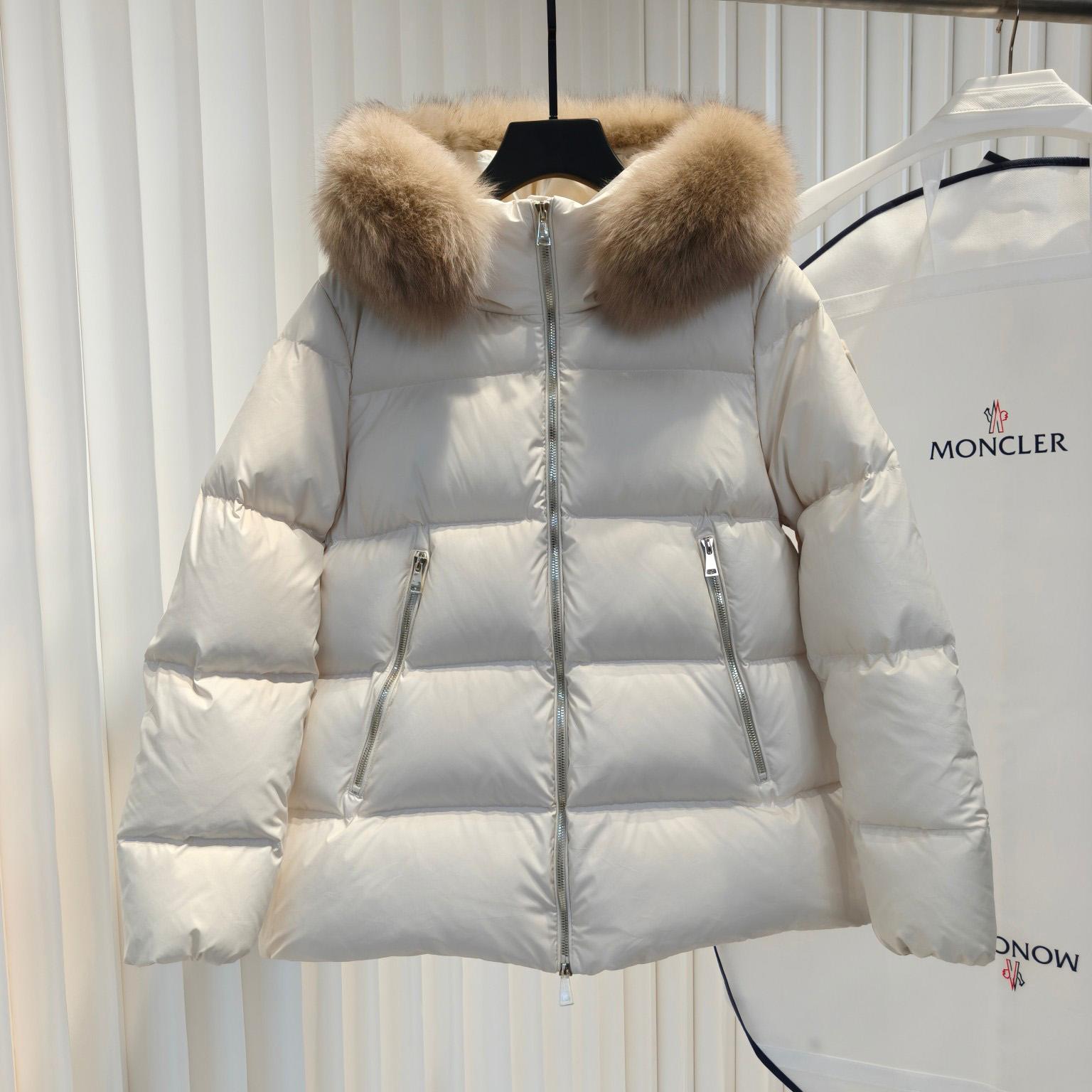Moncler Laichefur Hooded Shearling-Trimmed Short Down Jacket - DopestKickz