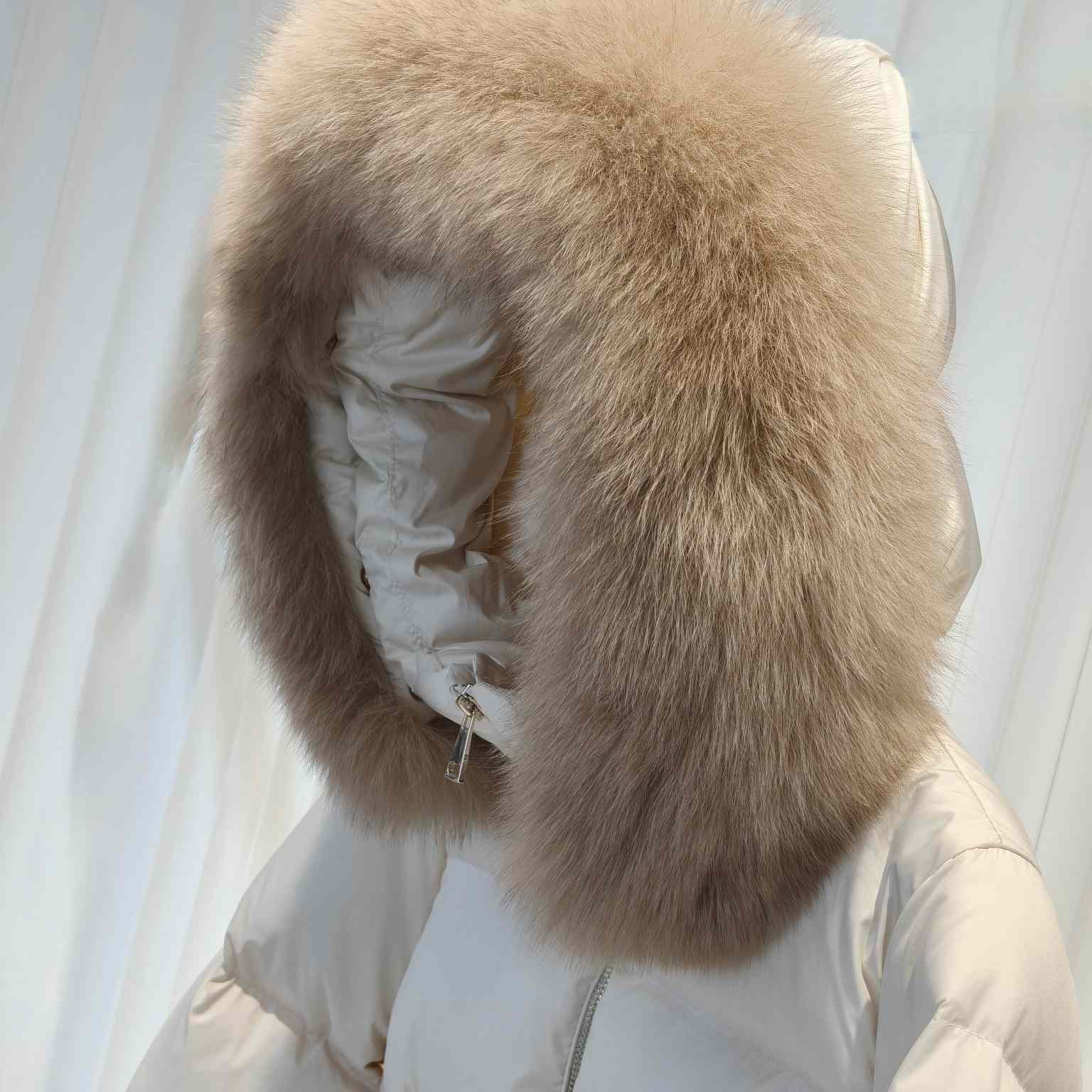 Moncler Laichefur Hooded Shearling-Trimmed Short Down Jacket - DopestKickz