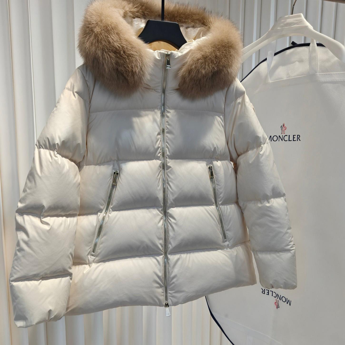 Moncler Laichefur Hooded Shearling-Trimmed Short Down Jacket - DopestKickz