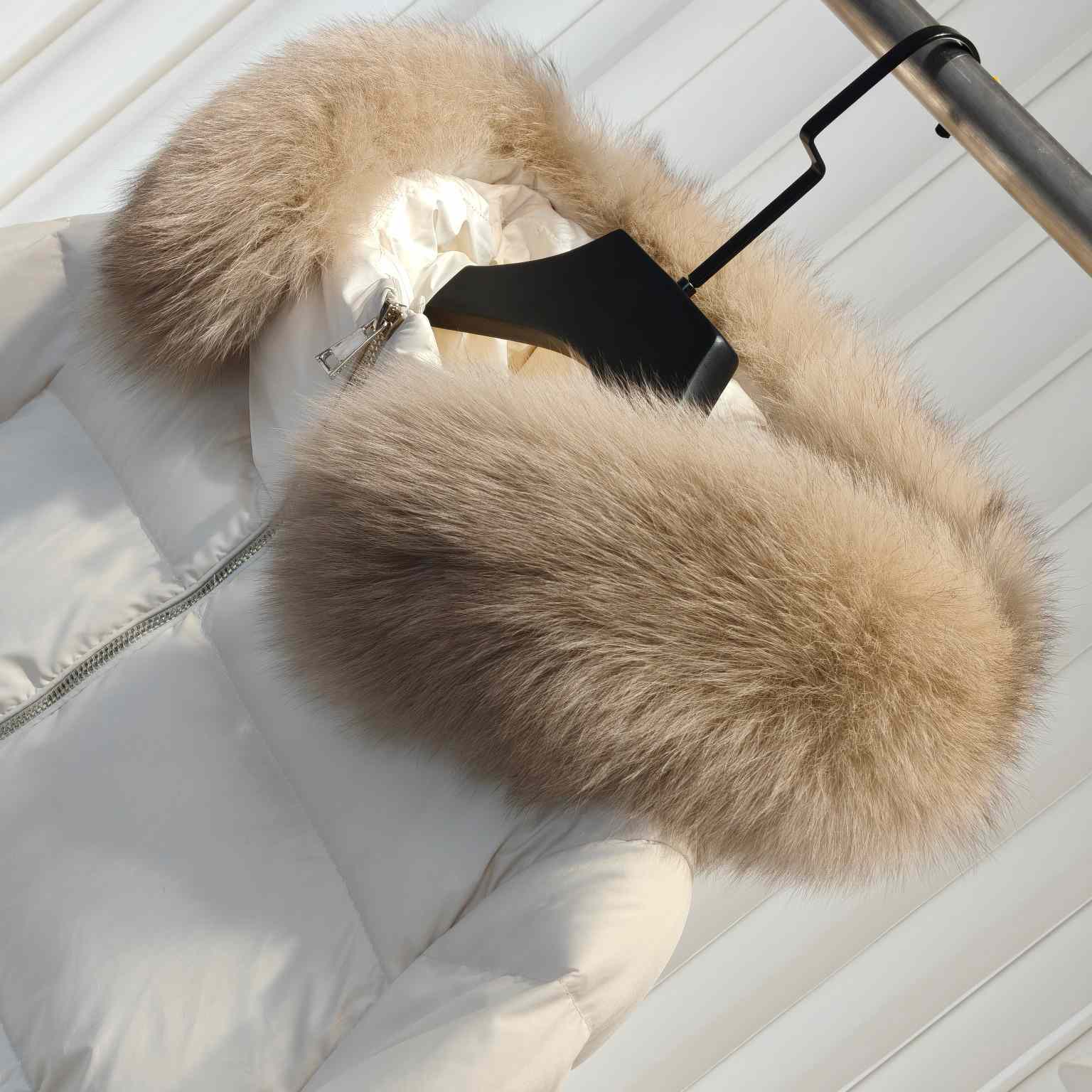 Moncler Laichefur Hooded Shearling-Trimmed Short Down Jacket - DopestKickz