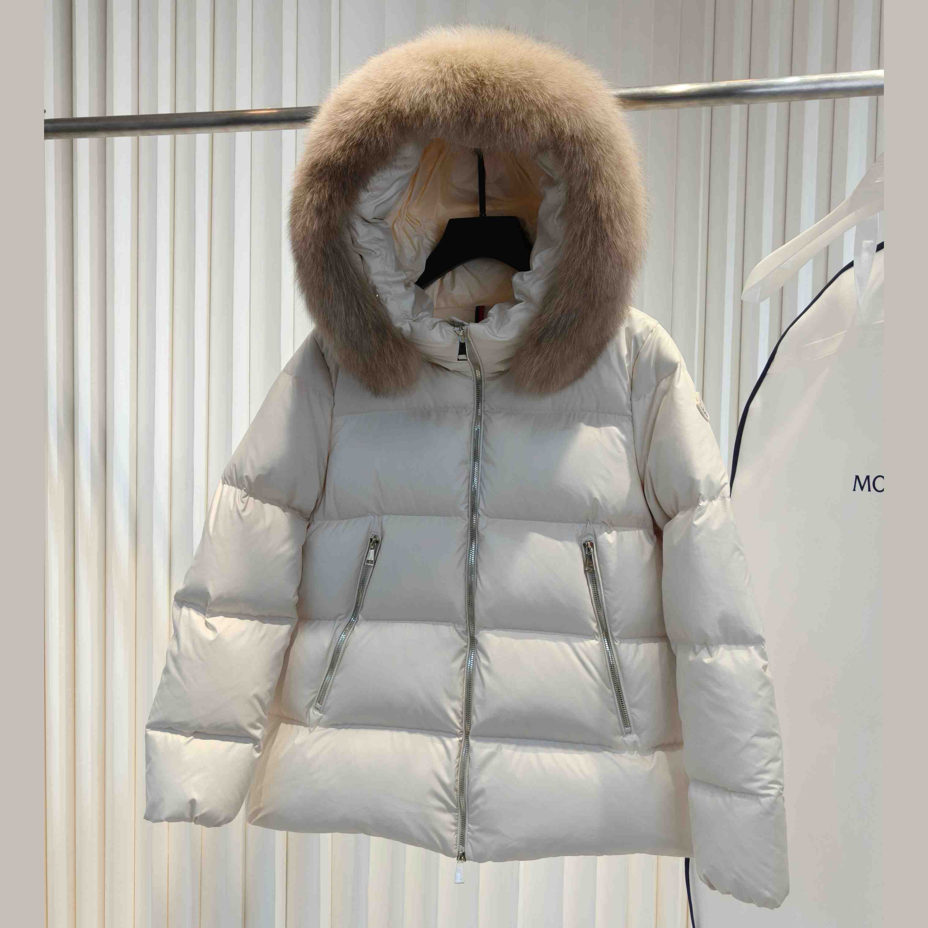 Moncler Laichefur Hooded Shearling-Trimmed Short Down Jacket - DopestKickz