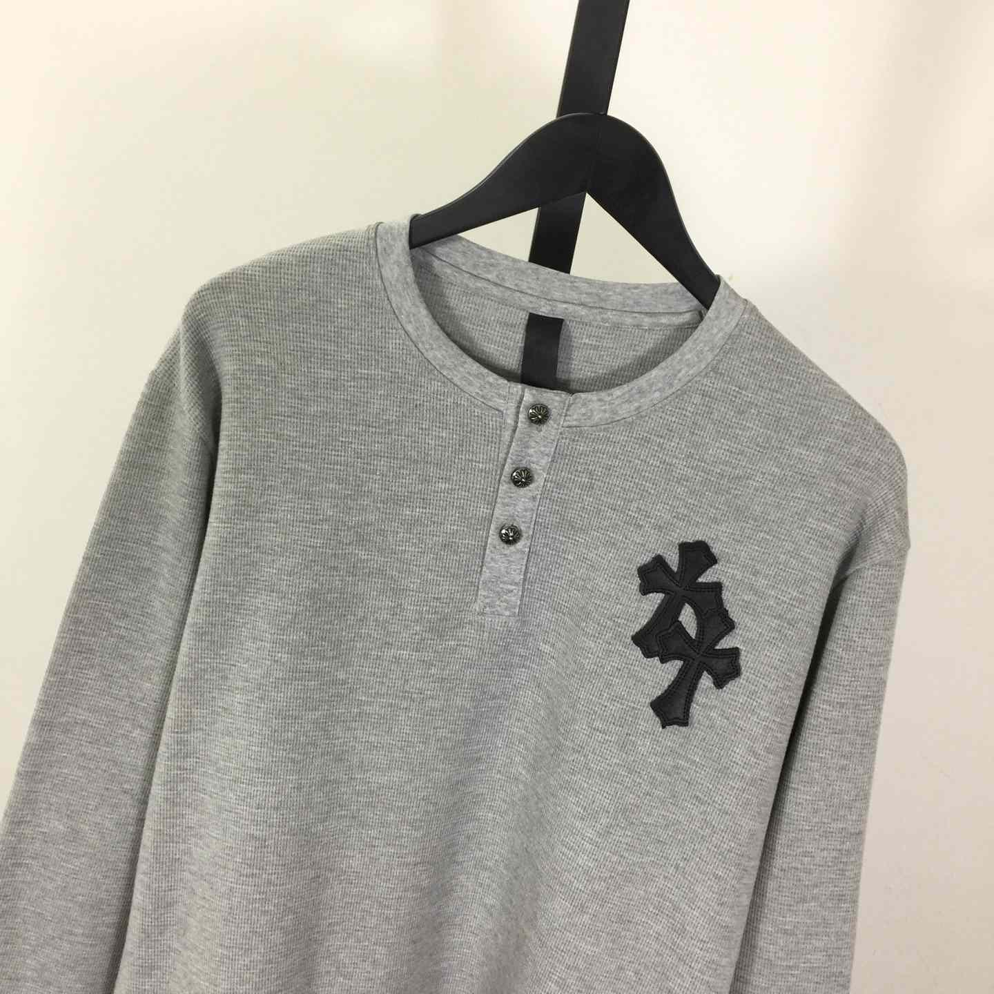 Chrome Hearts Waffle Henley Collar Long Sleeves - DopestKickz