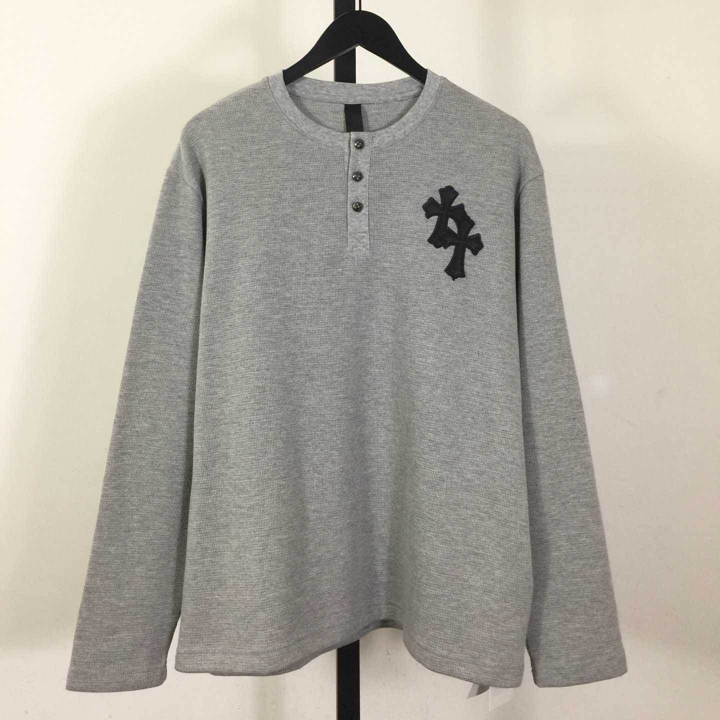 Chrome Hearts Waffle Henley Collar Long Sleeves - DopestKickz