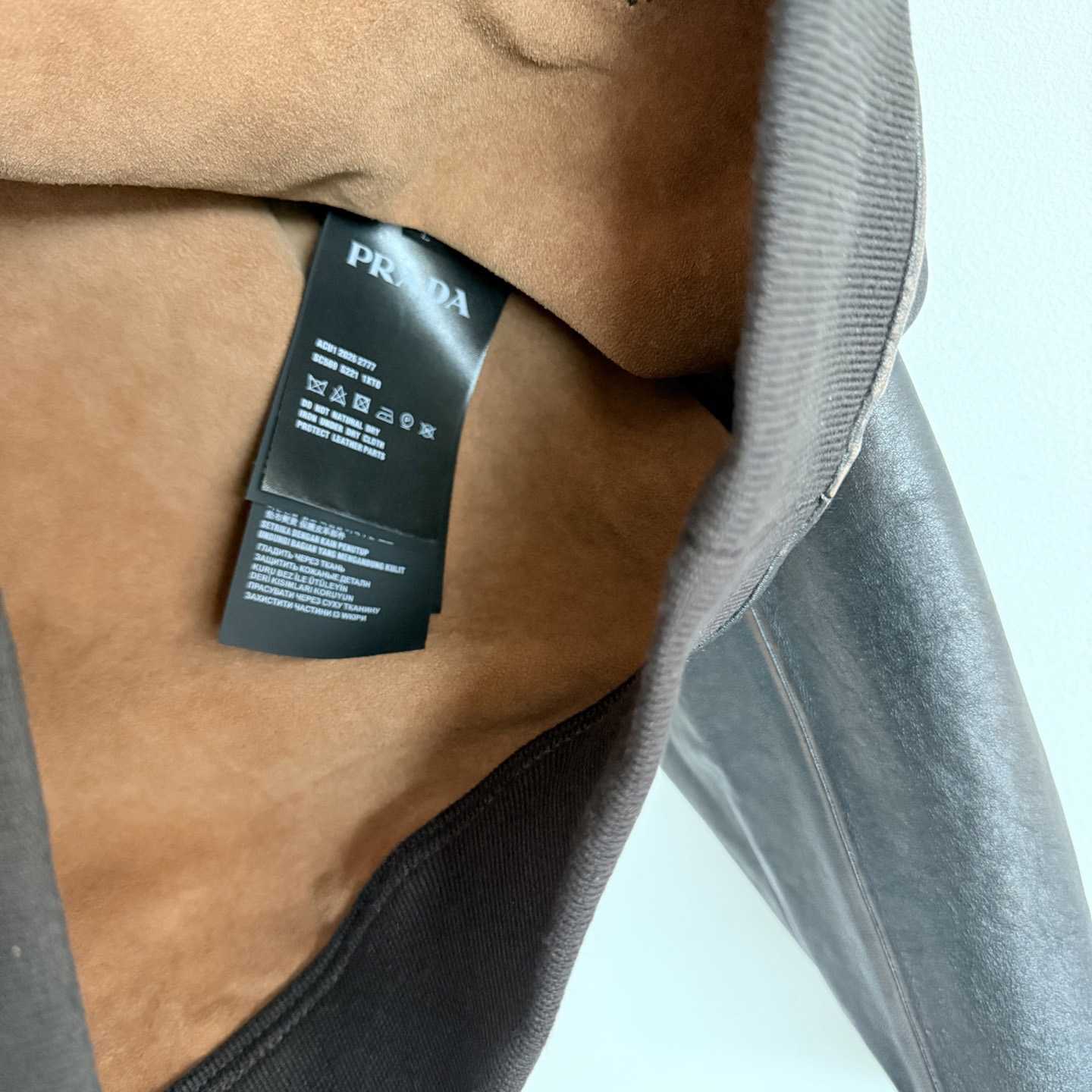 Prada Leather Hoodie - DopestKickz